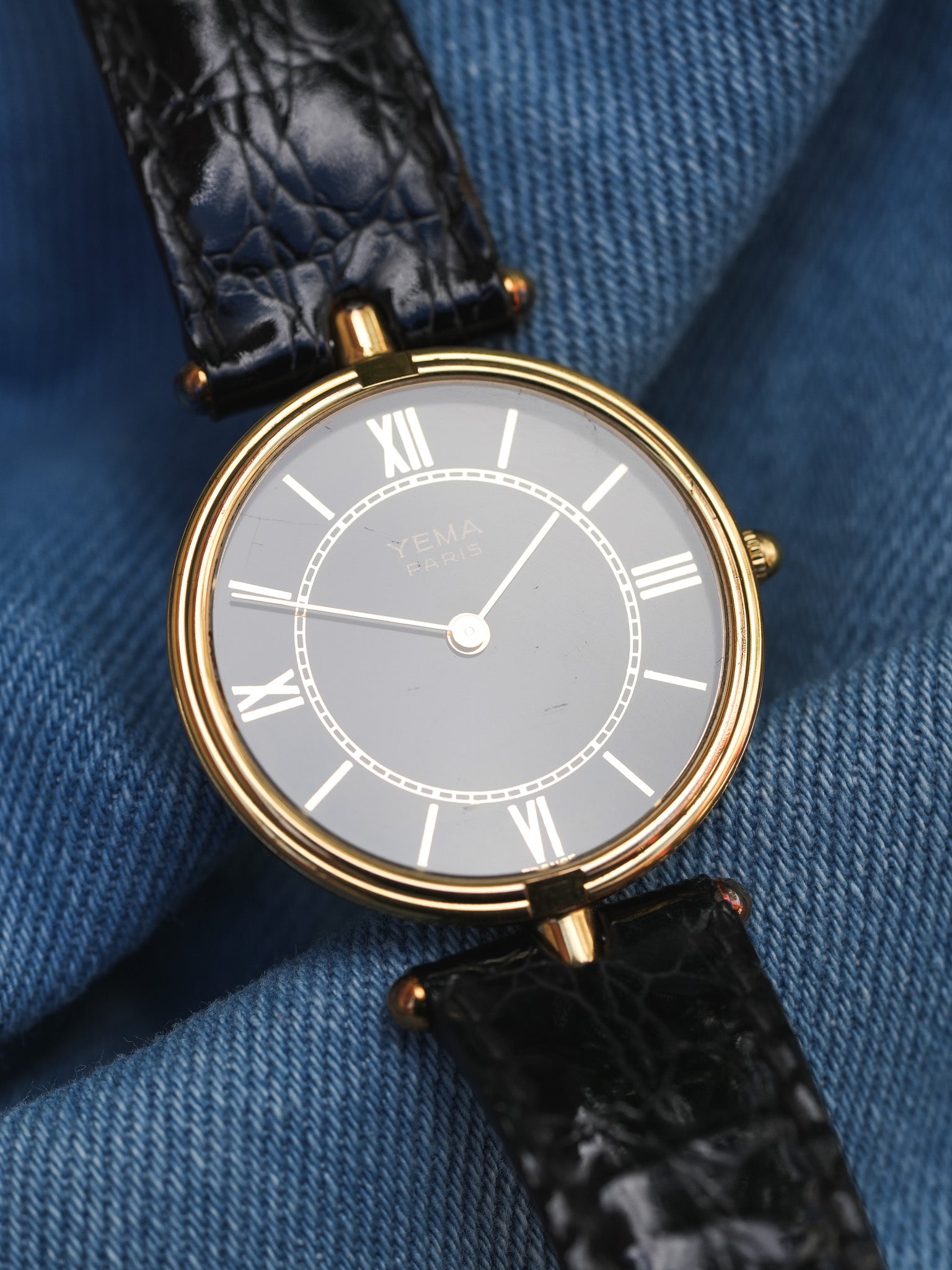 Yema - Type Must Colisée Noir - 1990s - Atelier Victor - Vintage Watch Shop