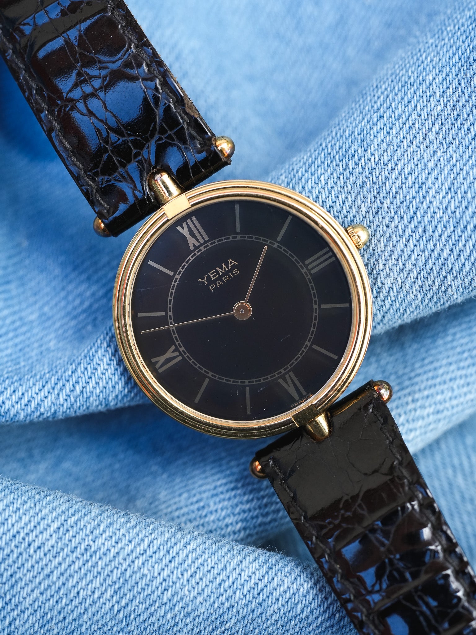 Yema - Type Must Colisée Noir - 1990s - Atelier Victor - Vintage Watch Shop