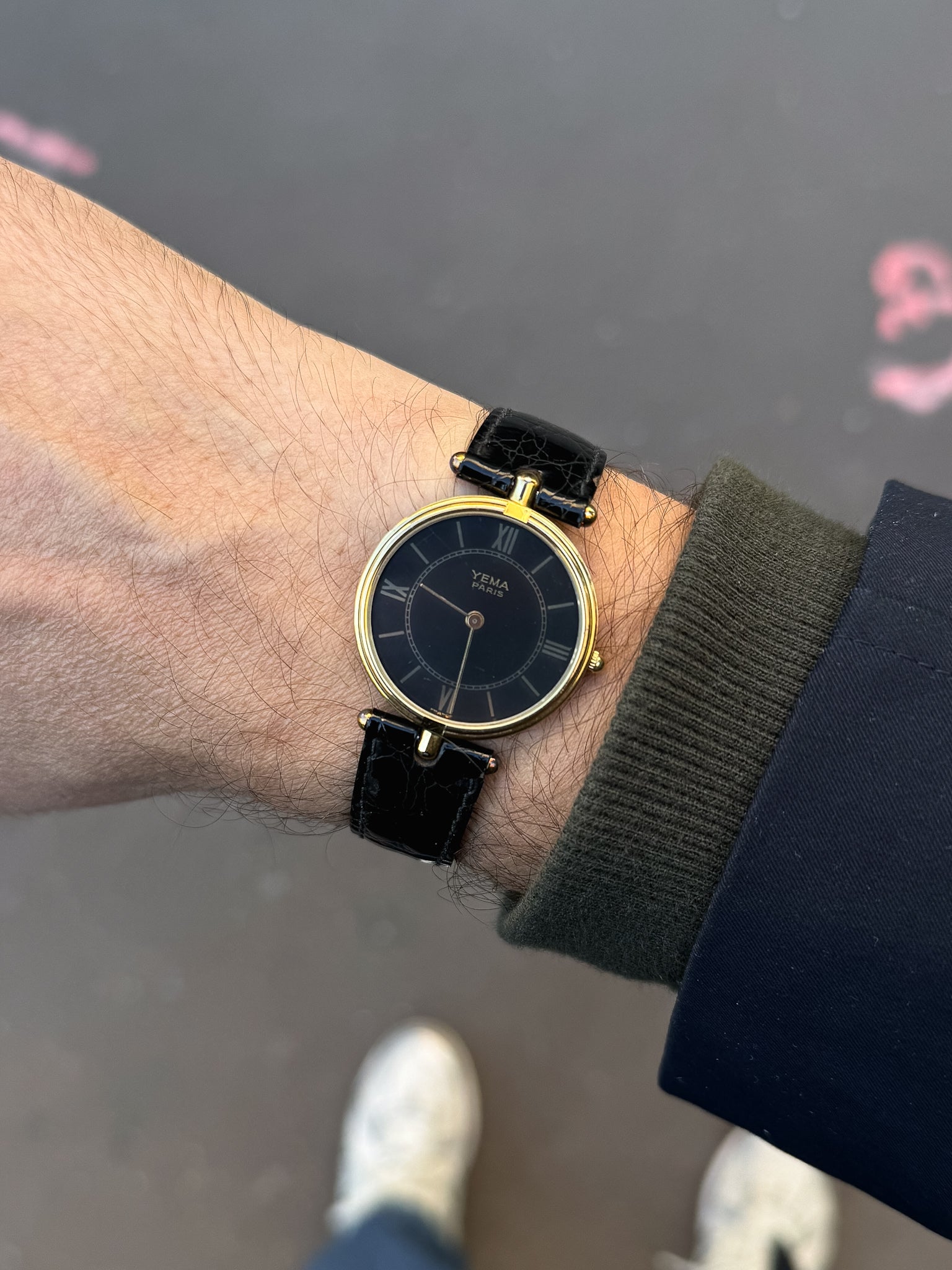 Yema - Type Must Colisée Noir - 1990s - Atelier Victor - Vintage Watch Shop