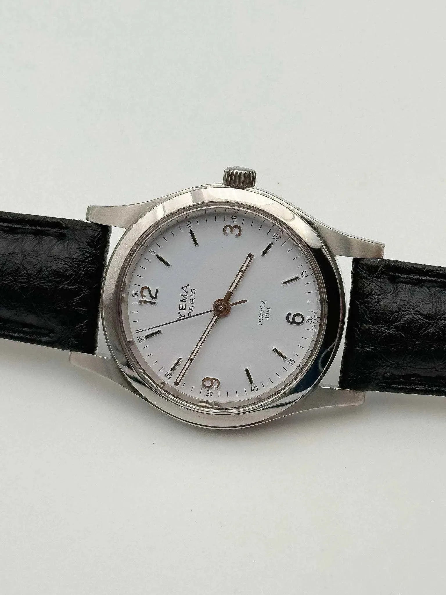 Yema - White Dress Watch - 1990s - Atelier Victor - Vintage Watch Shop