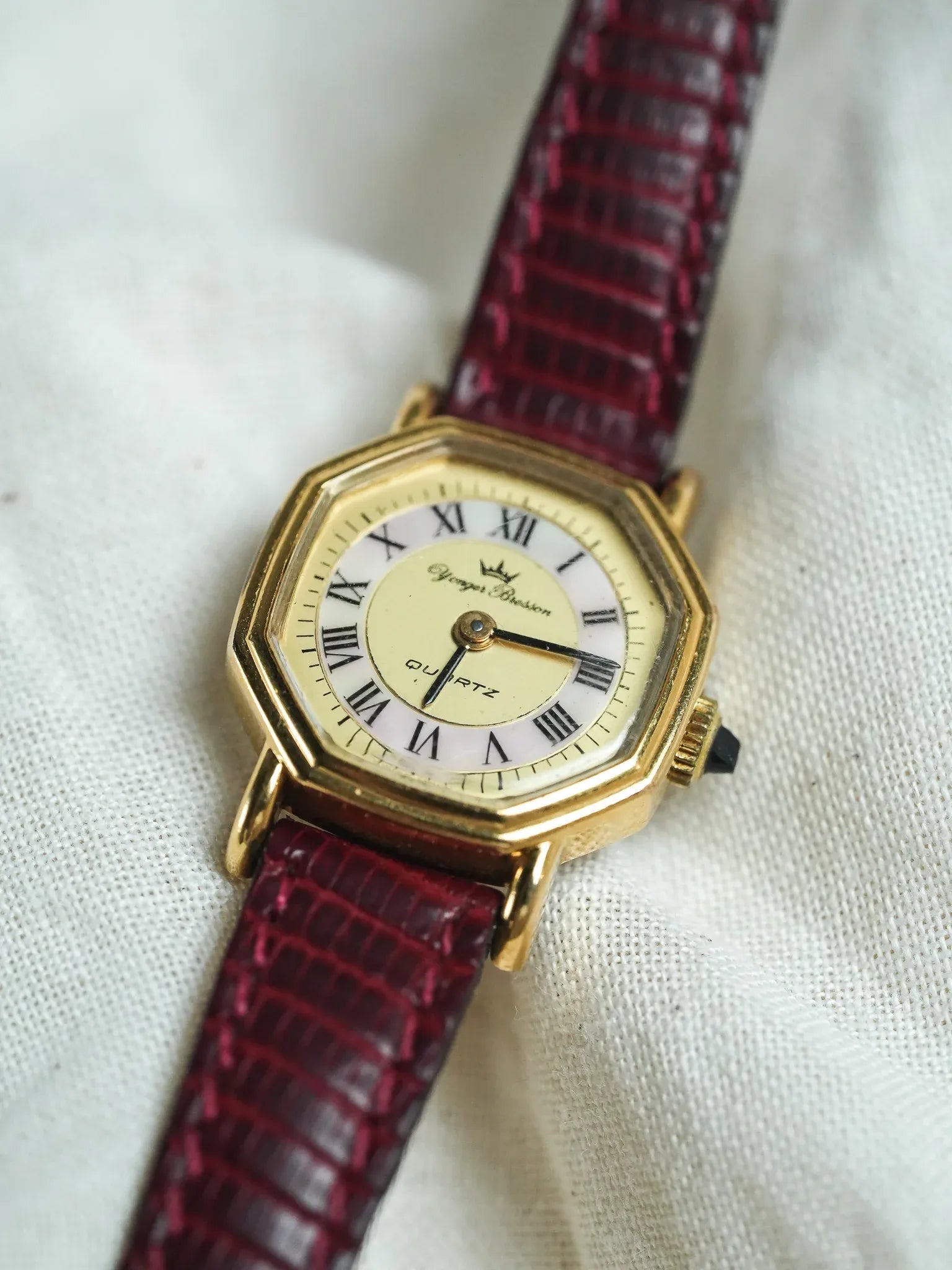 Yonger & Besson - Cadran Nacré plaqué or Femme - 1990s - Atelier Victor