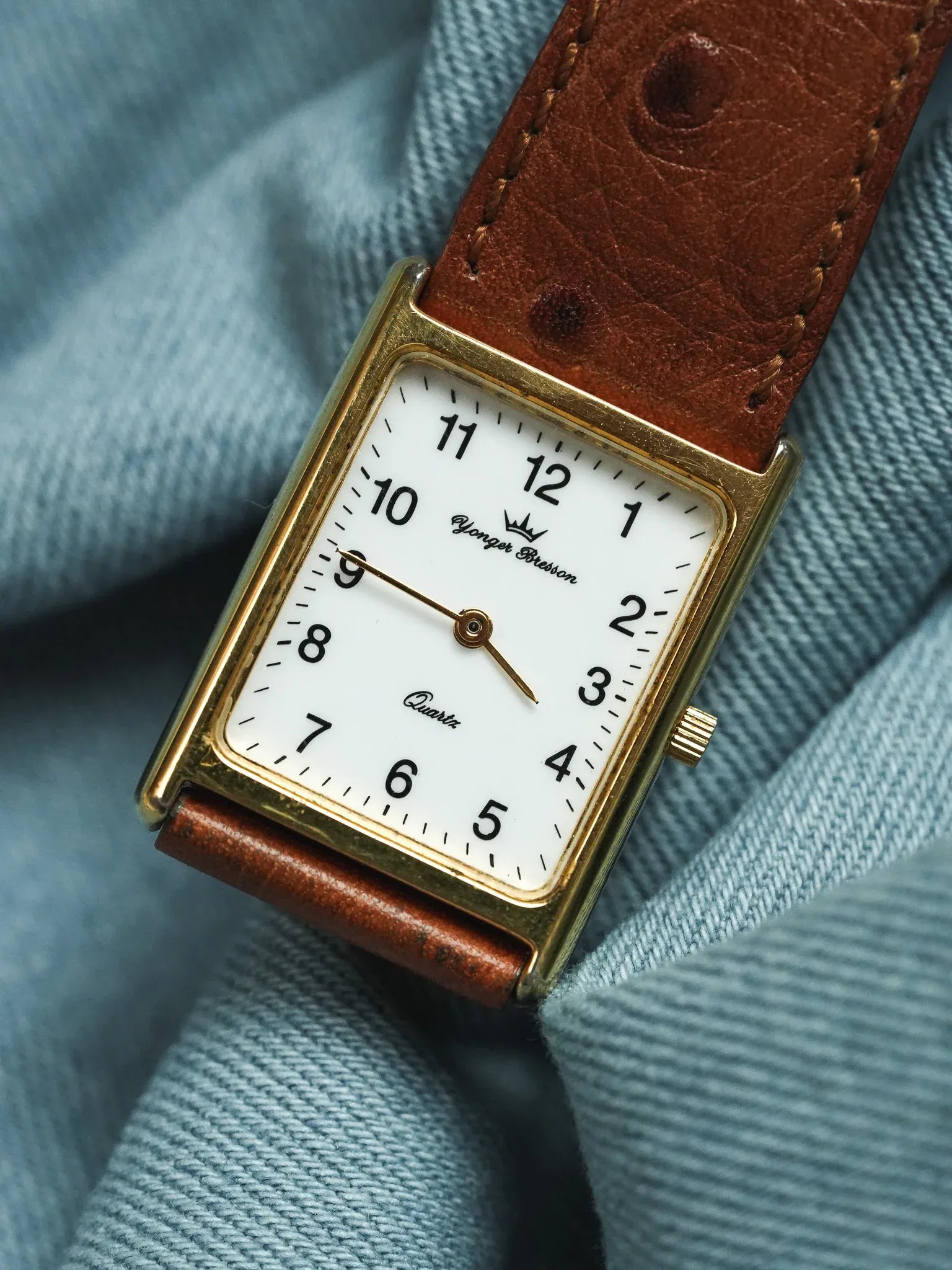 Yonger Bresson - Tank Cadran Blanc Quartz - 1990s - Atelier Victor