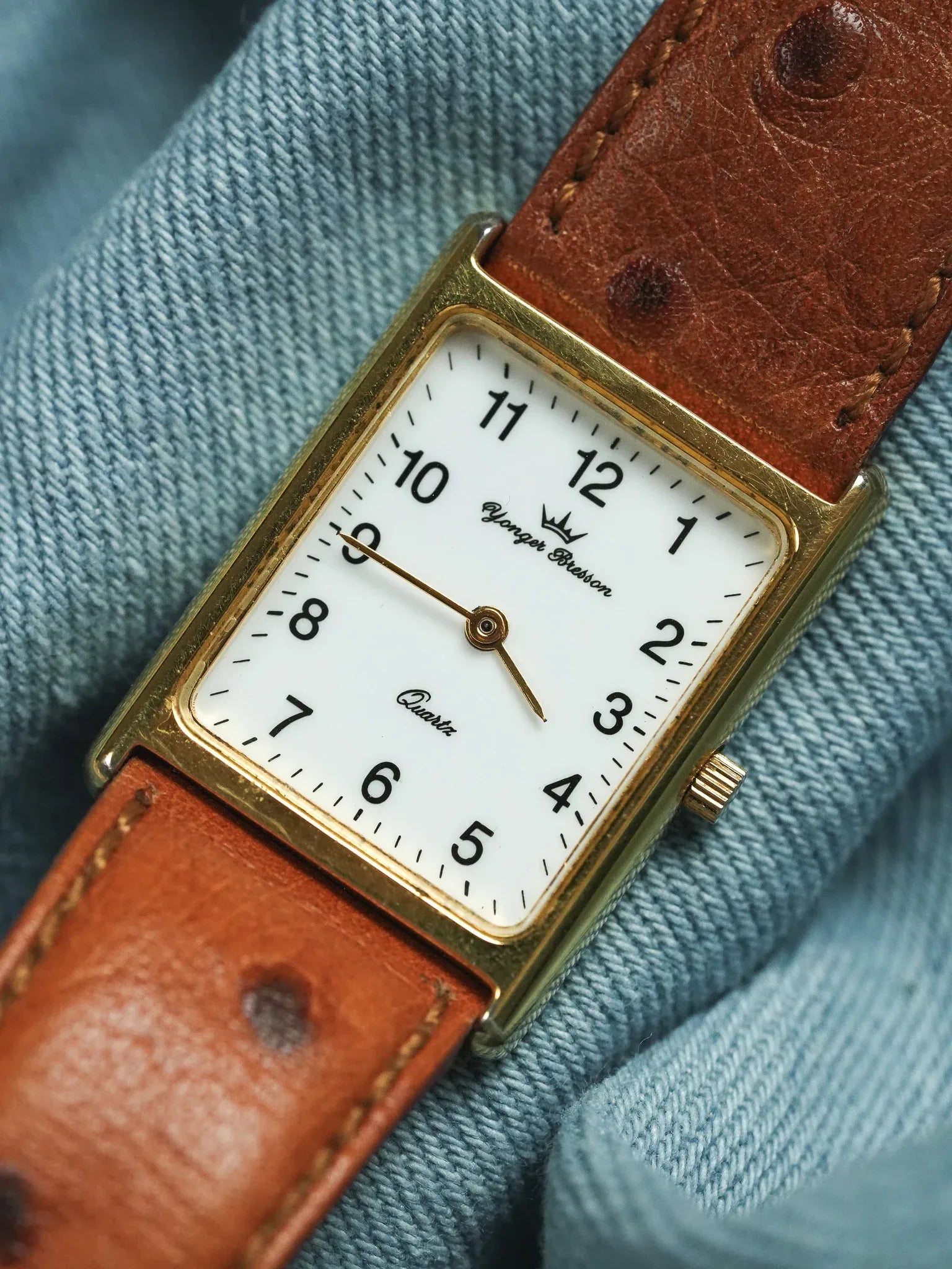 Yonger Bresson - Tank Cadran Blanc Quartz - 1990s - Atelier Victor