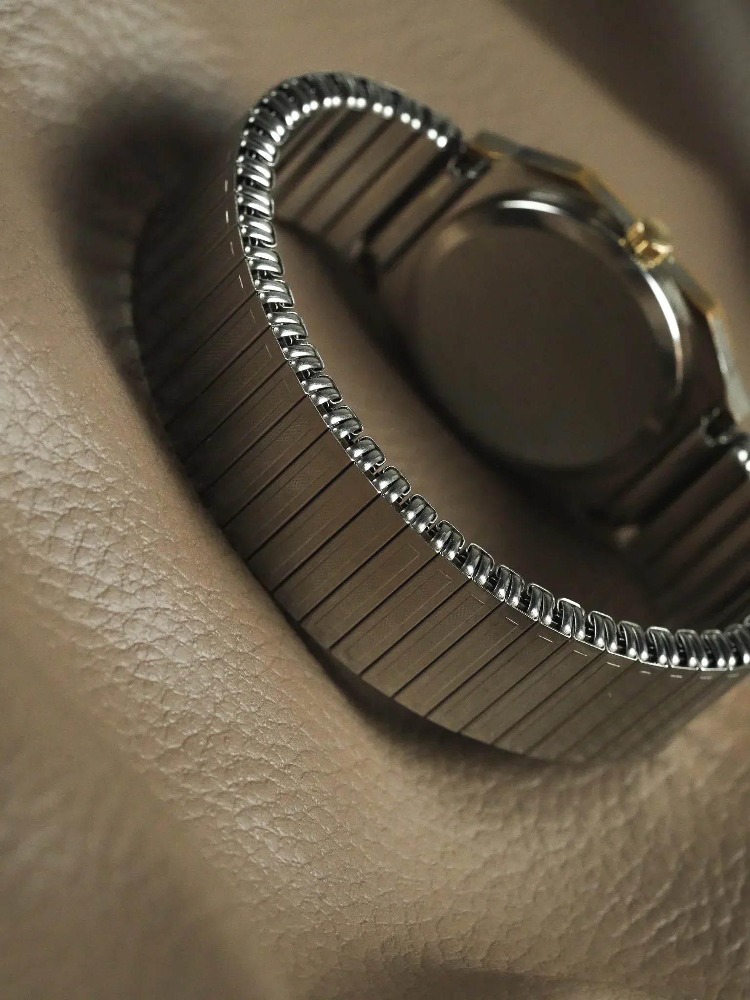 Yves Fely - Tank Octogonale XL Bicolore cadran noir chiffres romain - 1990s - Atelier Victor