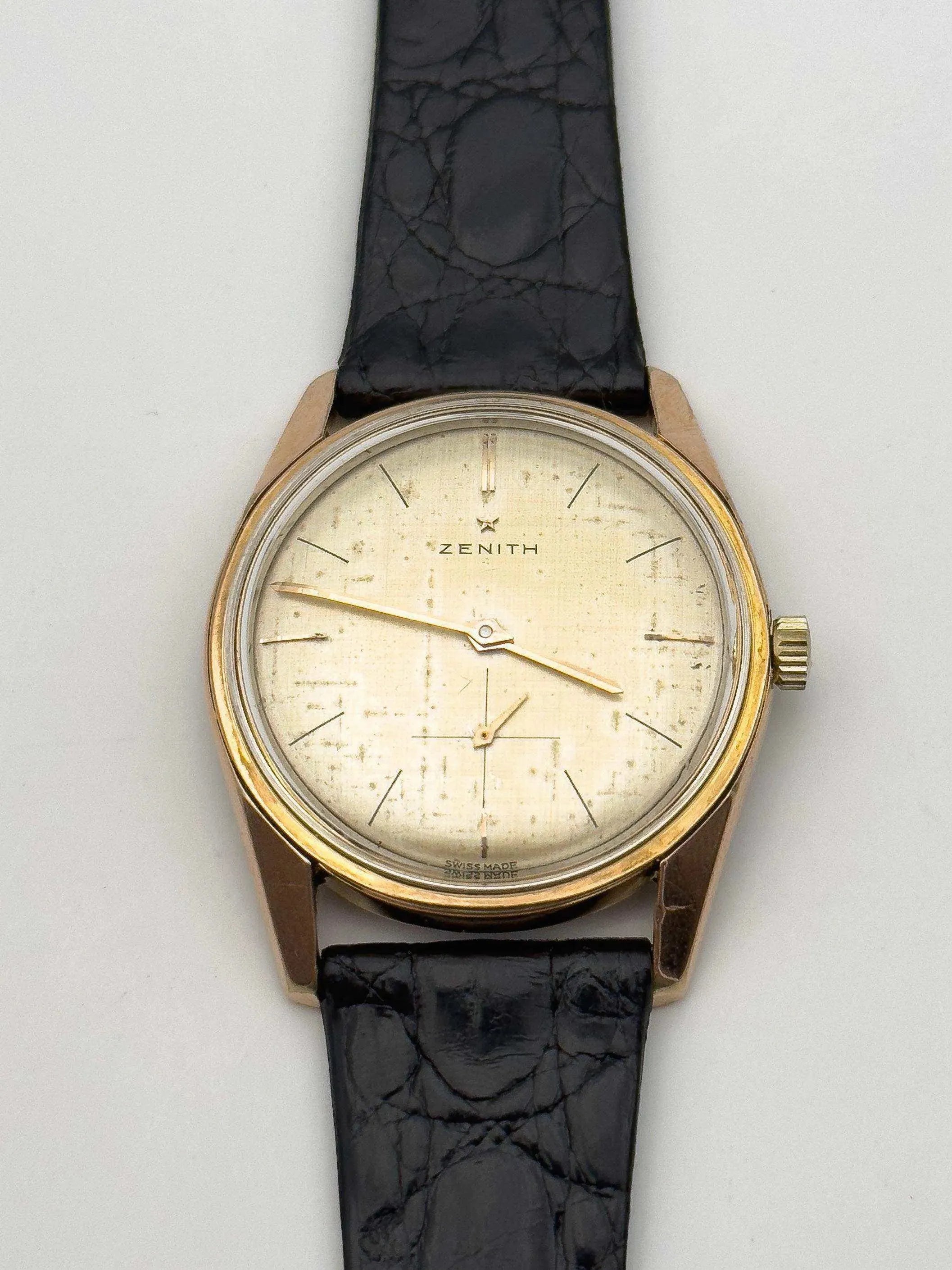 Zenith - Linen Patina Dial - 1970s - Atelier Victor Paris - Vintage Watch Shop Dubai
