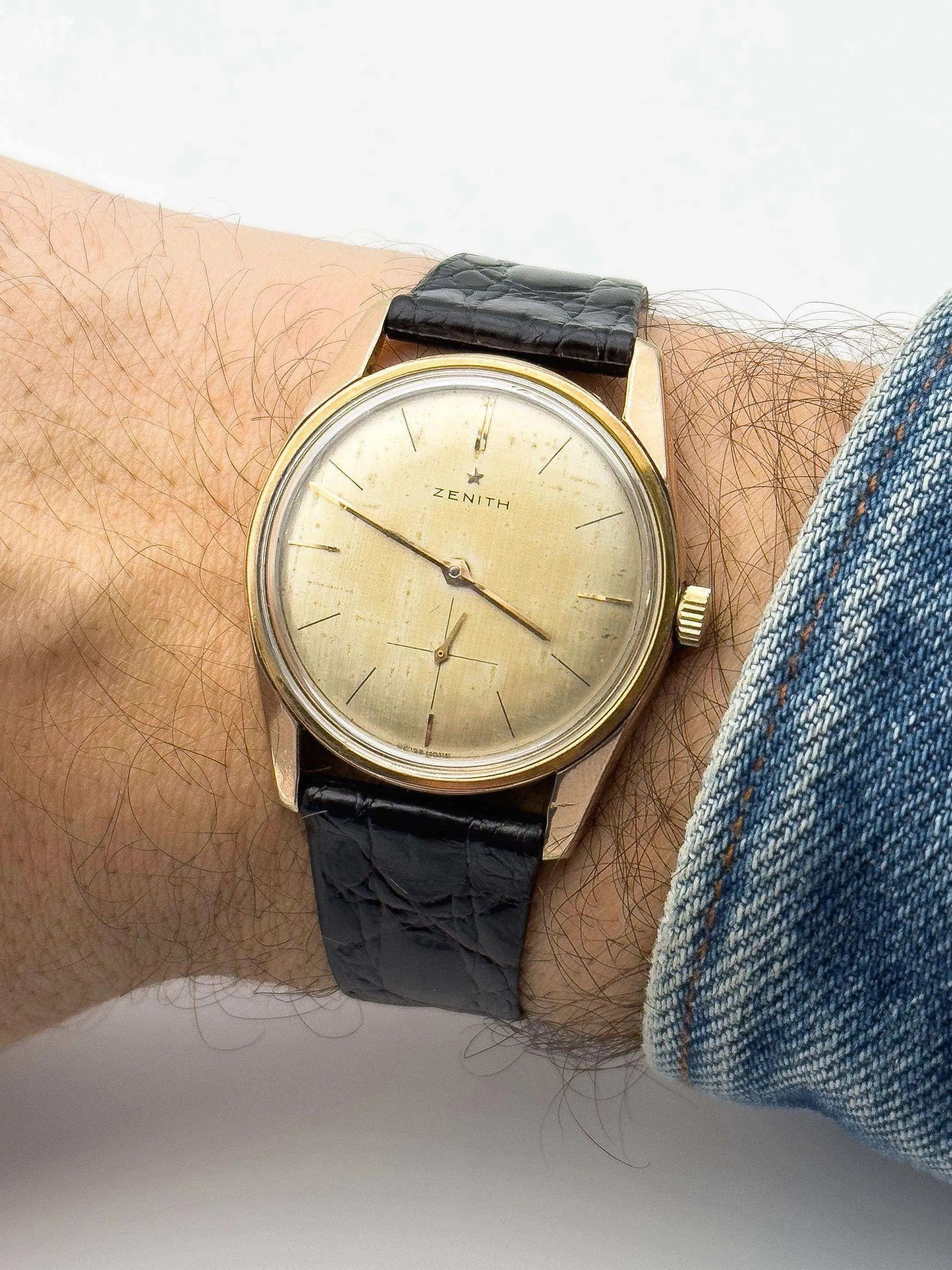 Zenith - Linen Patina Dial - 1970s - Atelier Victor Paris - Vintage Watch Shop Dubai