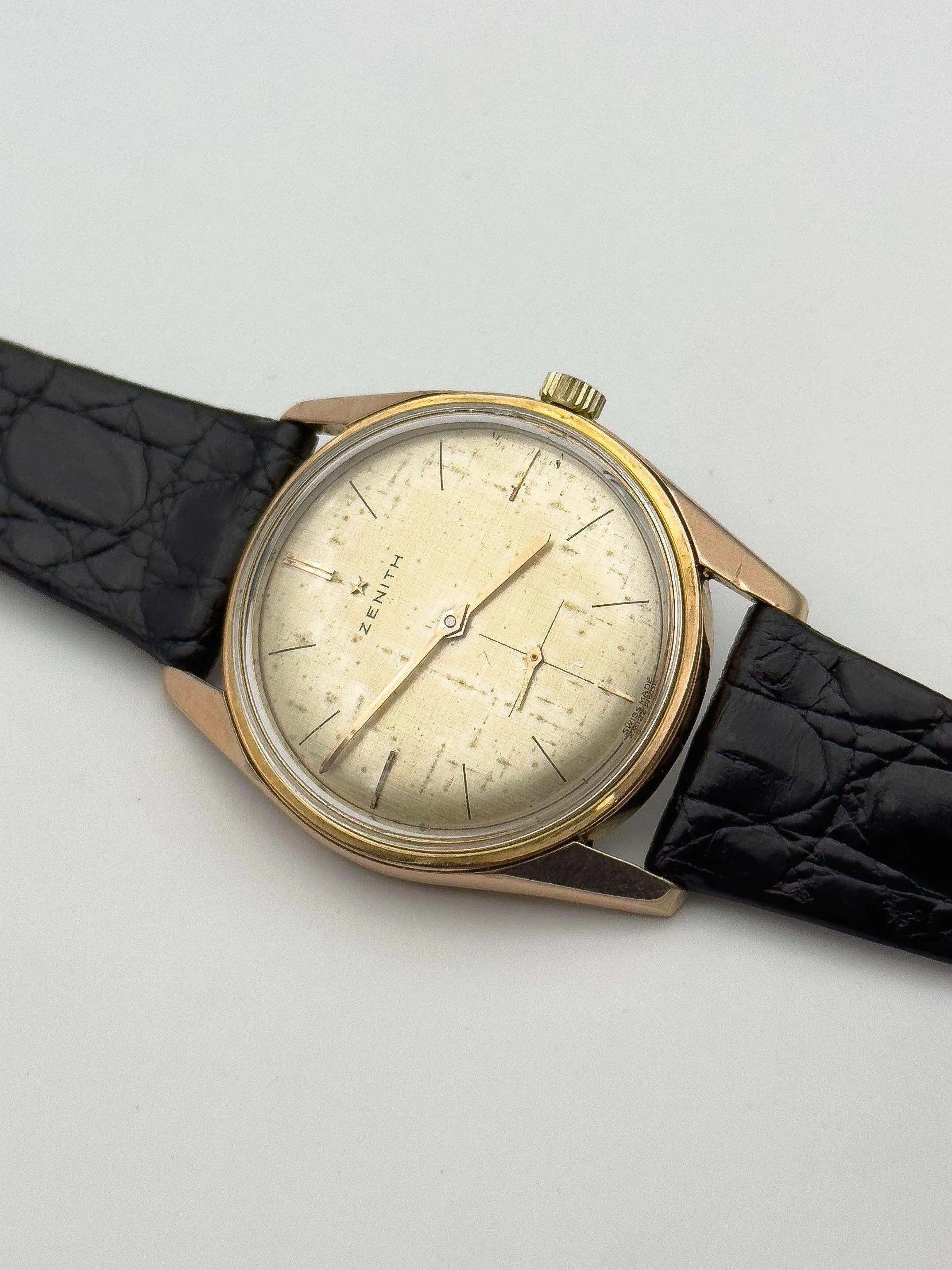 Zenith - Linen Patina Dial - 1970s - Atelier Victor Paris - Vintage Watch Shop Dubai