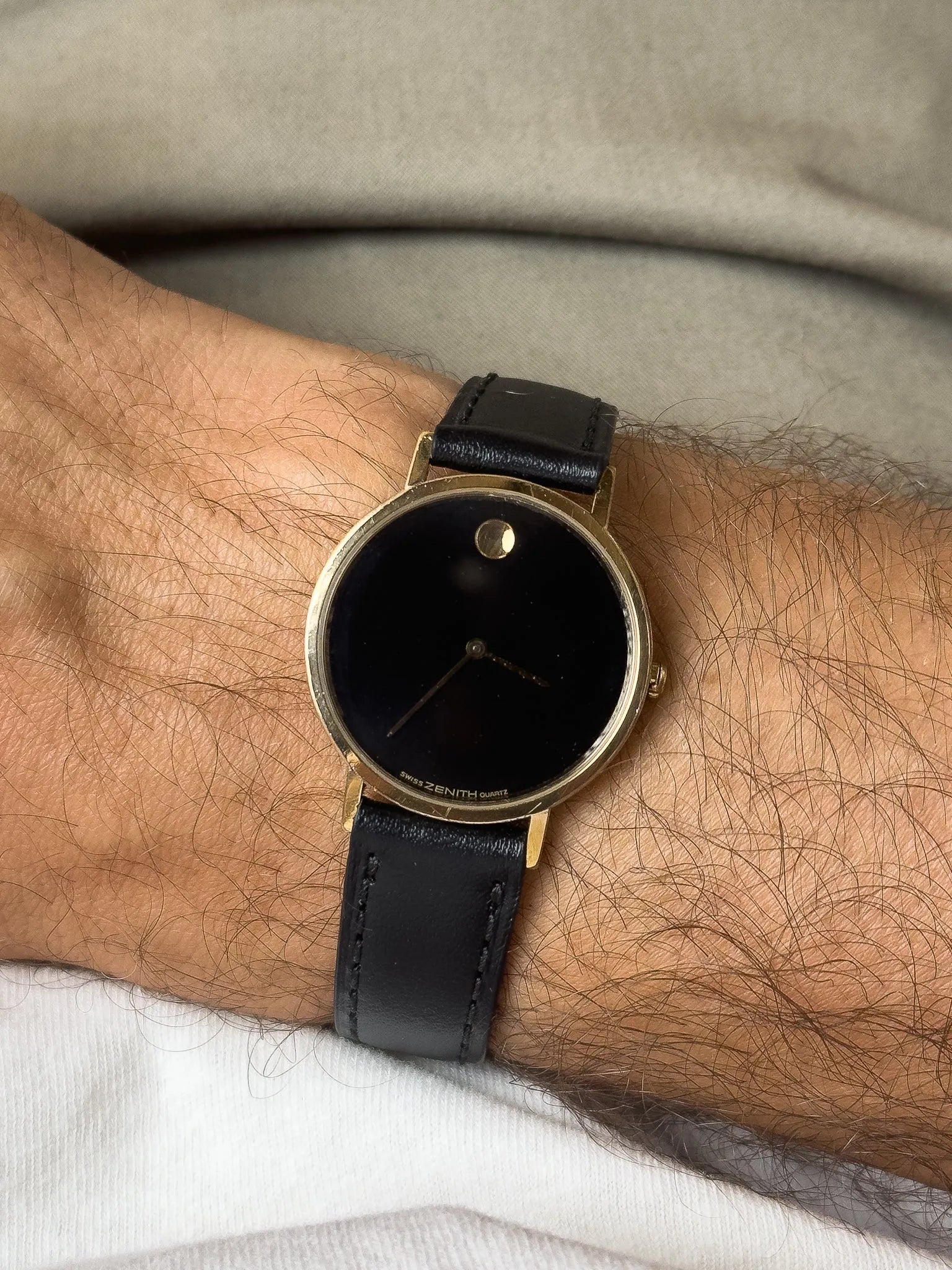 Zenith - Museum Noir Plaqué or - 1990s - Atelier Victor