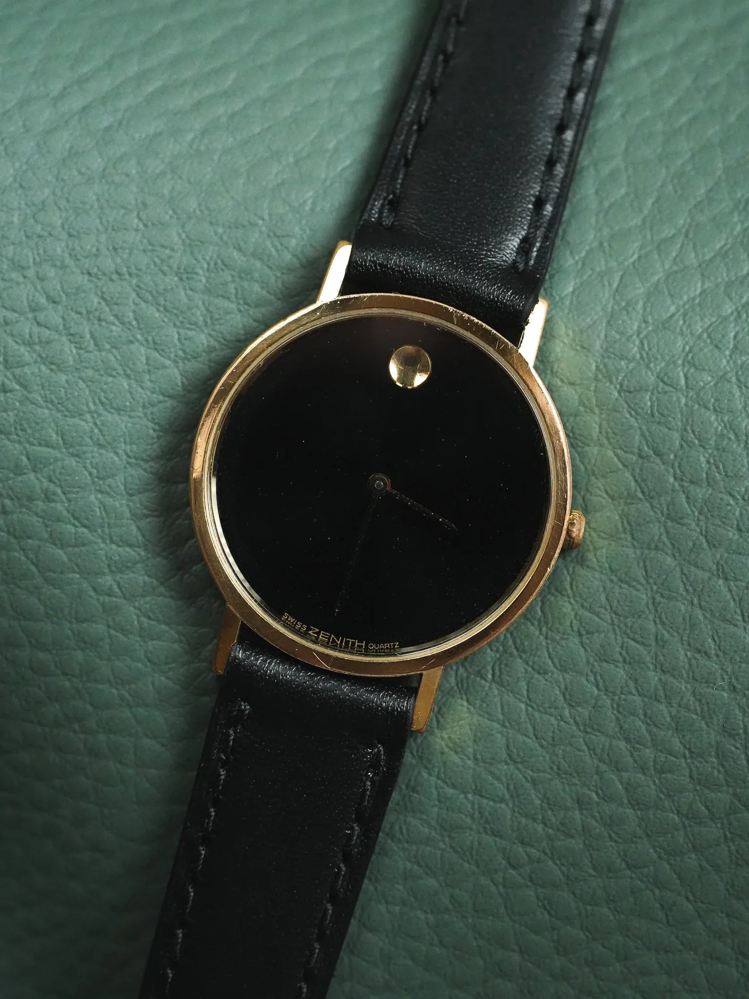 Zenith - Museum Noir Plaqué or - 1990s - Atelier Victor