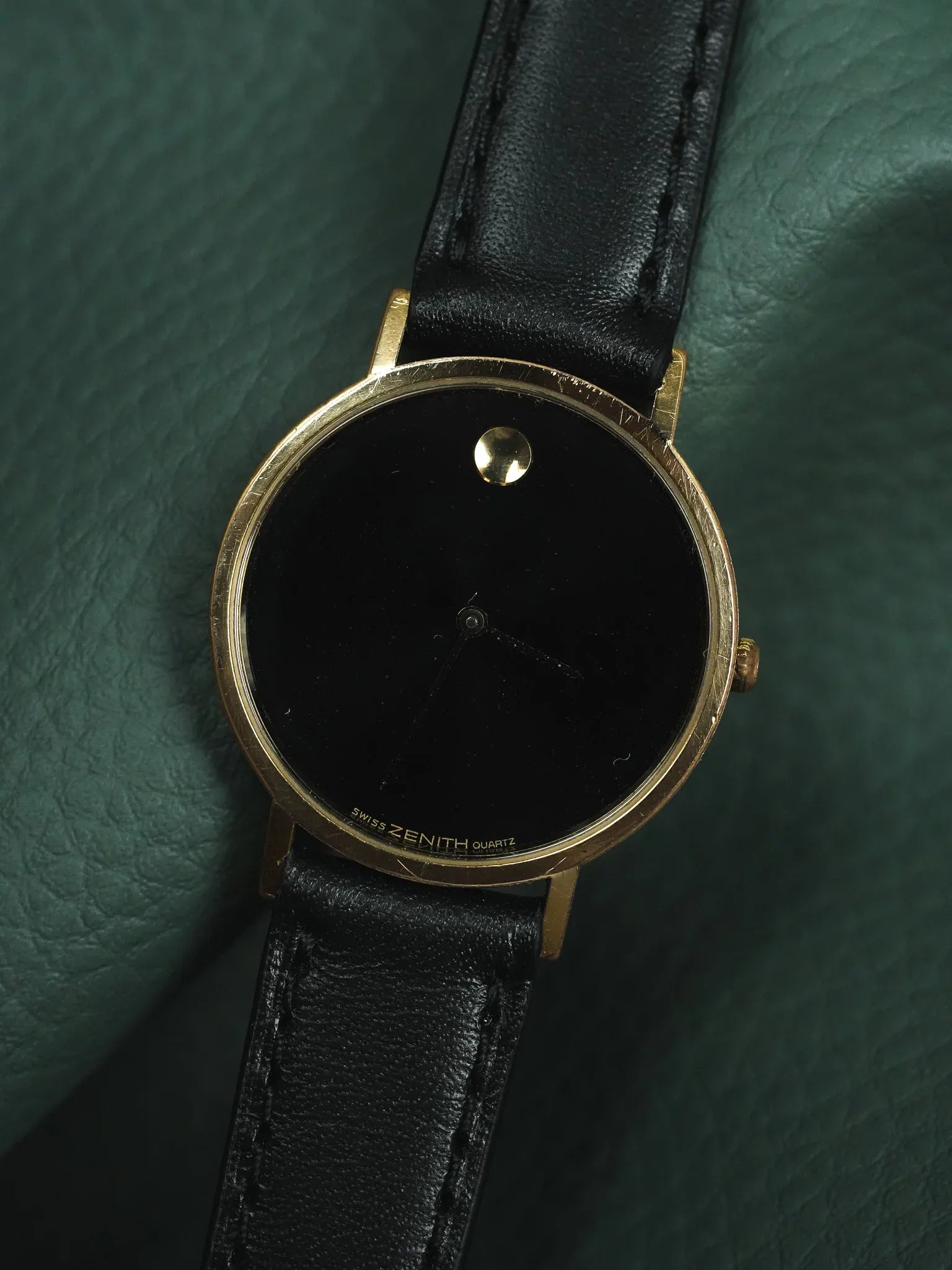 Zenith - Museum Noir Plaqué or - 1990s - Atelier Victor