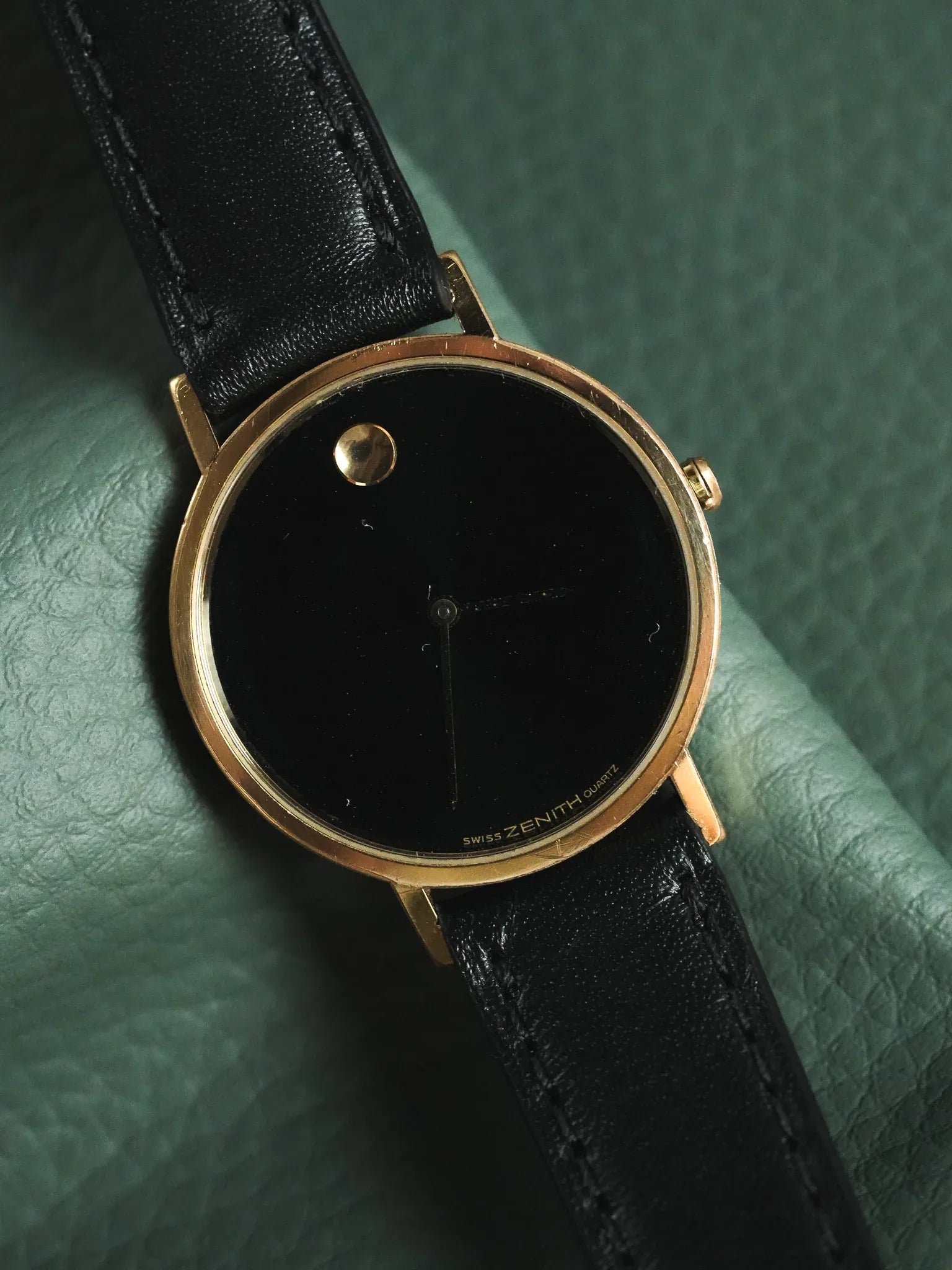 Zenith - Museum Noir Plaqué or - 1990s - Atelier Victor