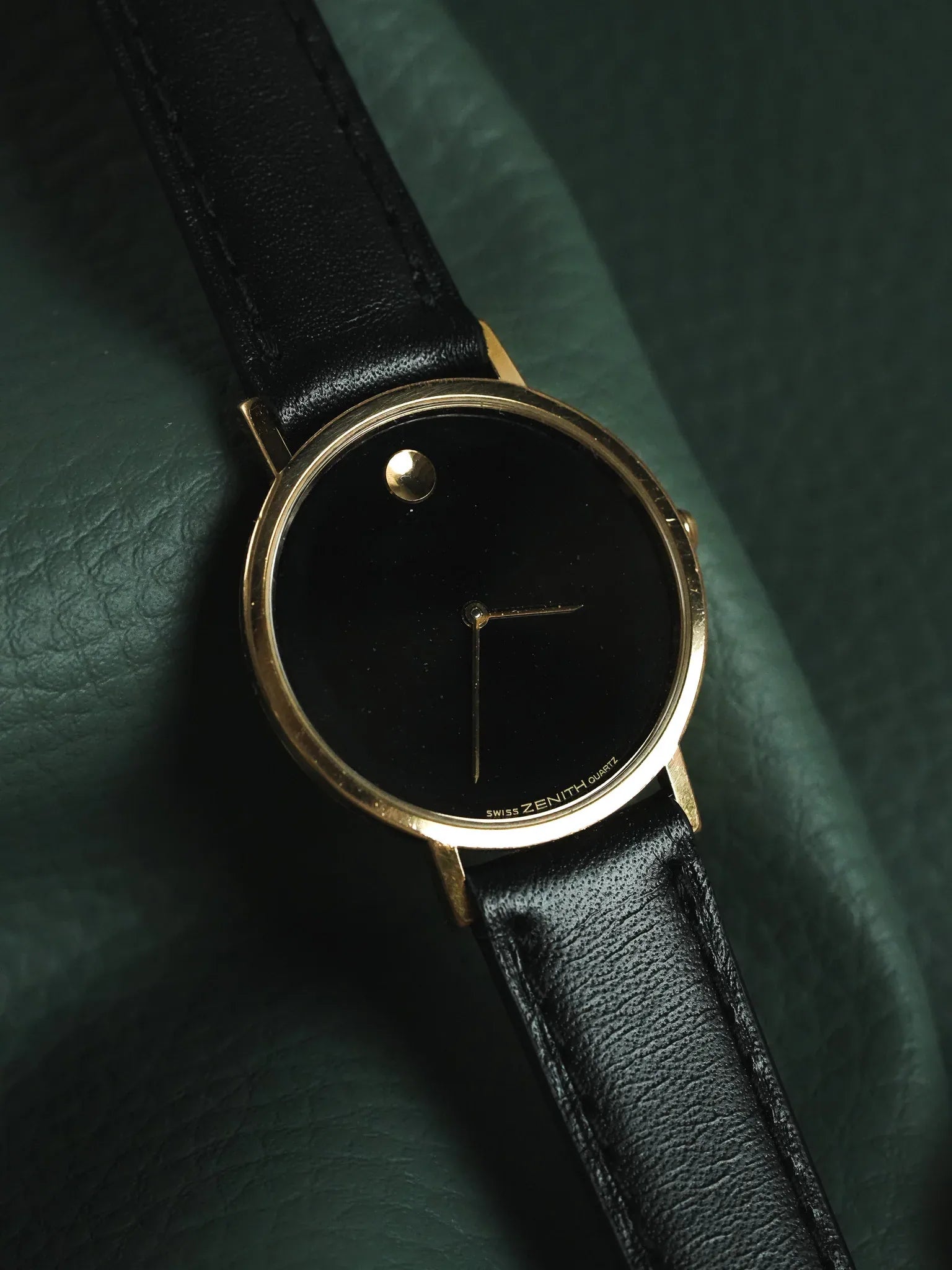 Zenith - Museum Noir Plaqué or - 1990s - Atelier Victor