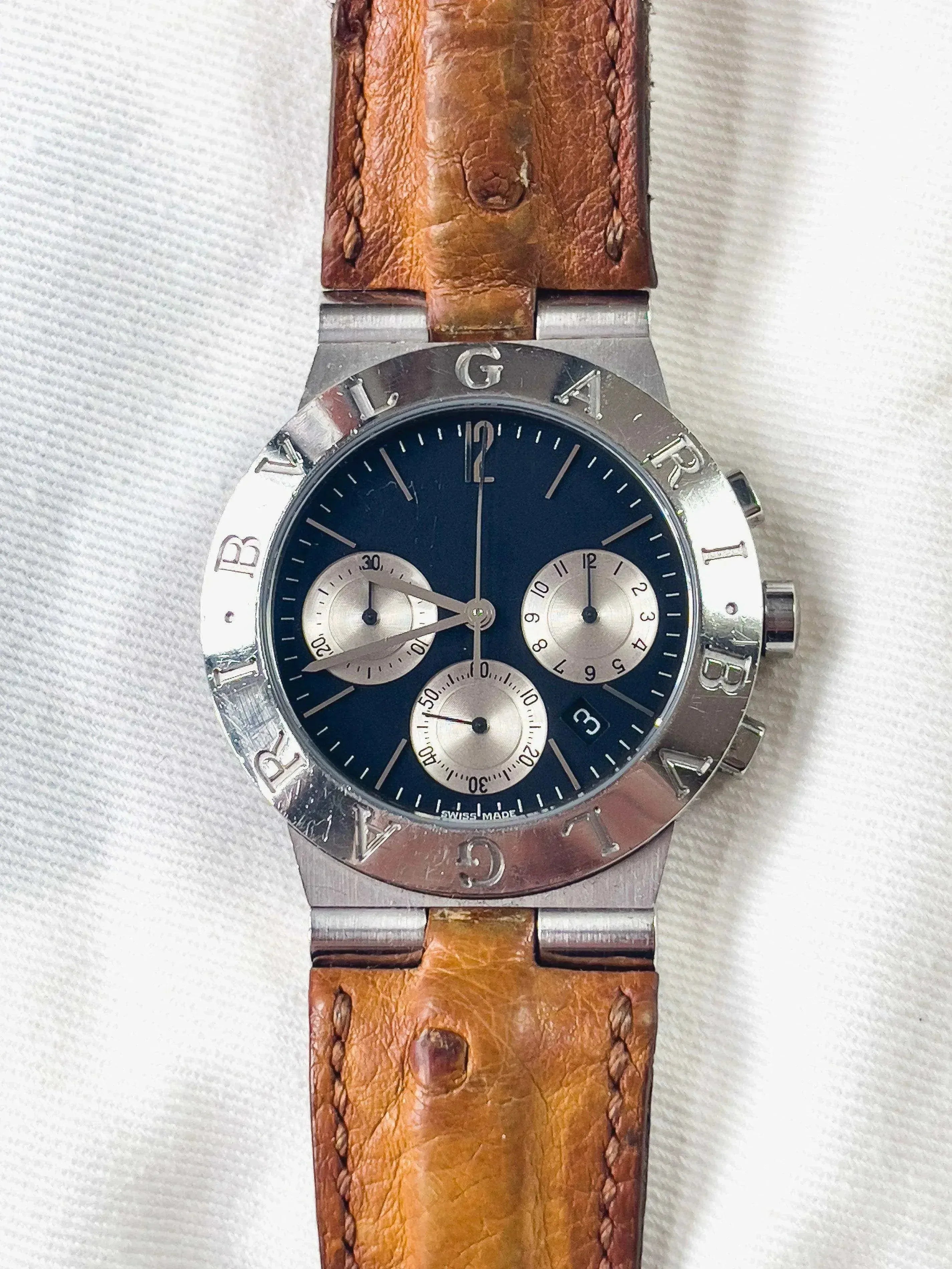 Bvlgari - Diagono Chronograph - 1990s - Atelier Victor - Vintage  Shop