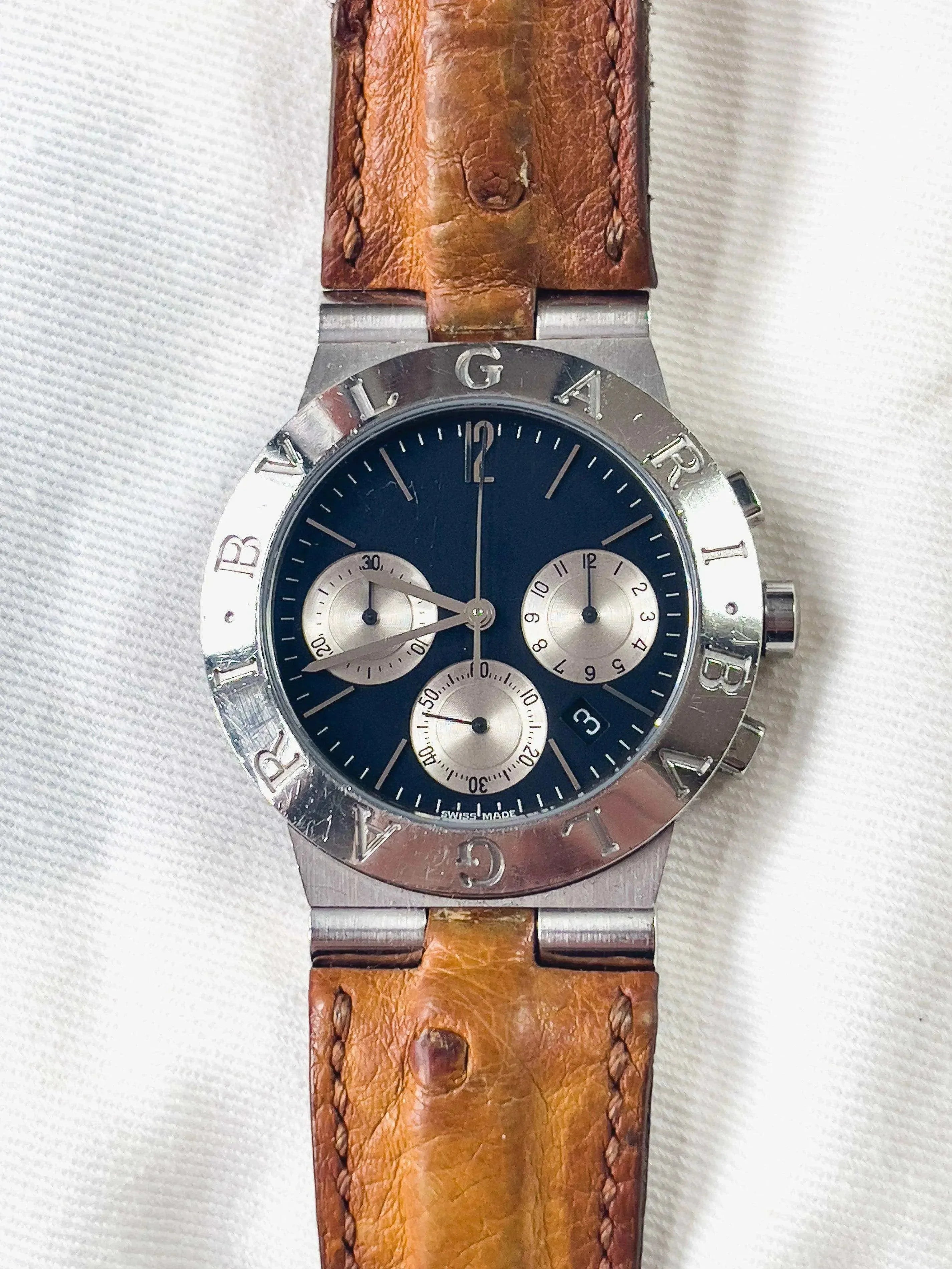 Bvlgari - Diagono Chronograph - 1990s - Atelier Victor - Vintage  Shop