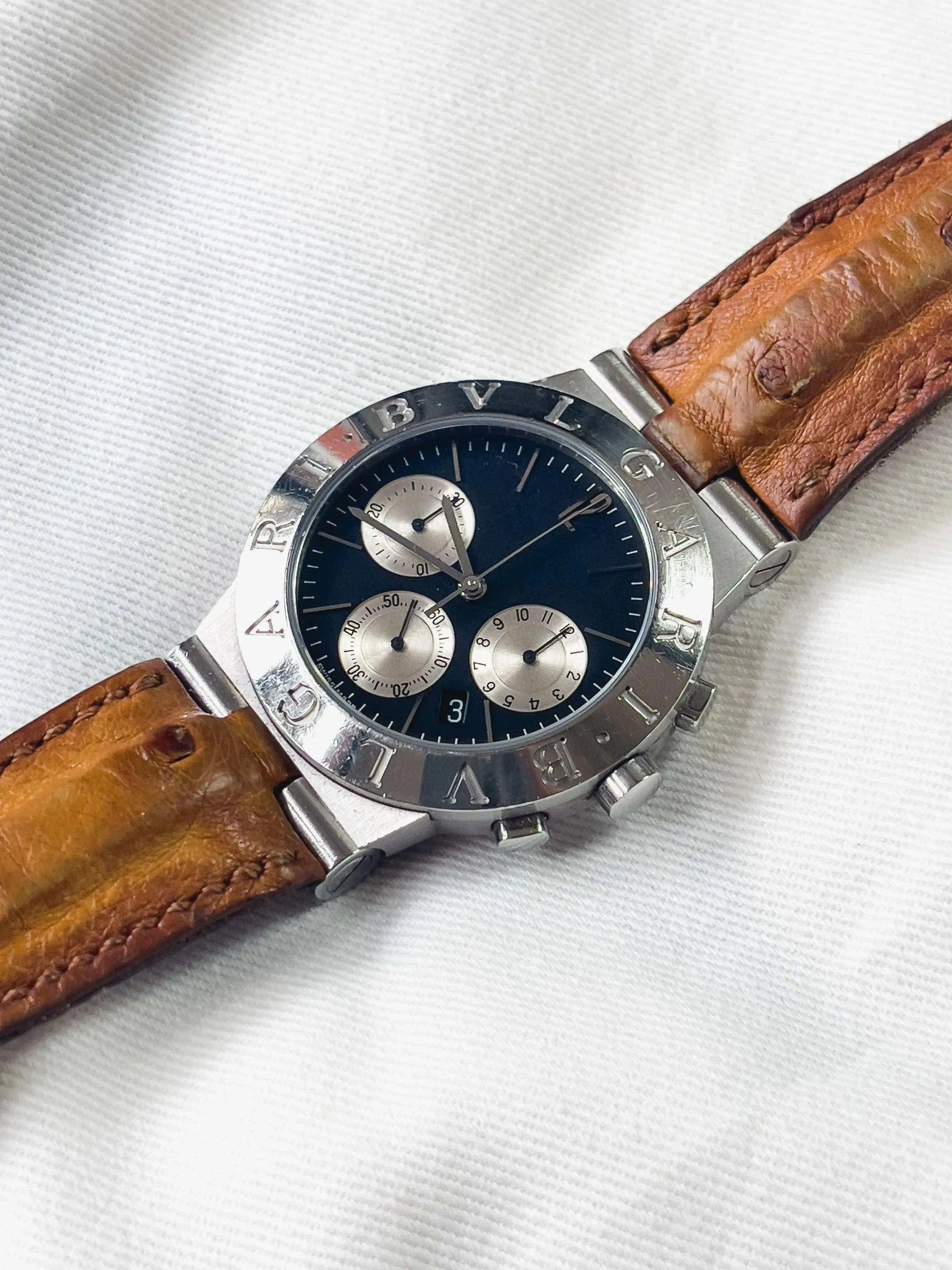 Bvlgari - Diagono Chronograph - 1990s - Atelier Victor - Vintage  Shop
