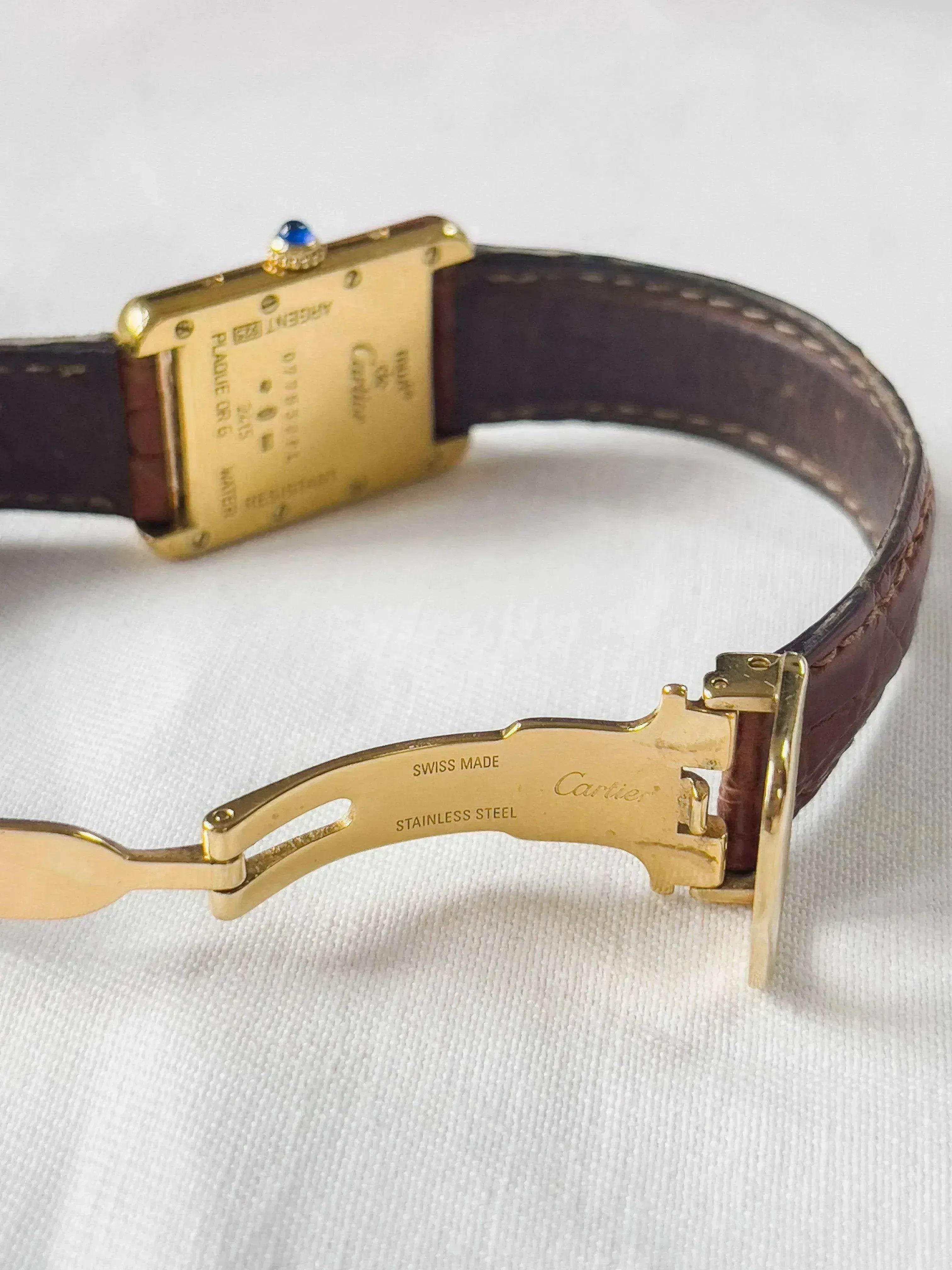 Cartier - Tank Must Vermeil Boucle Déployante - boite - 1990s - Atelier Victor