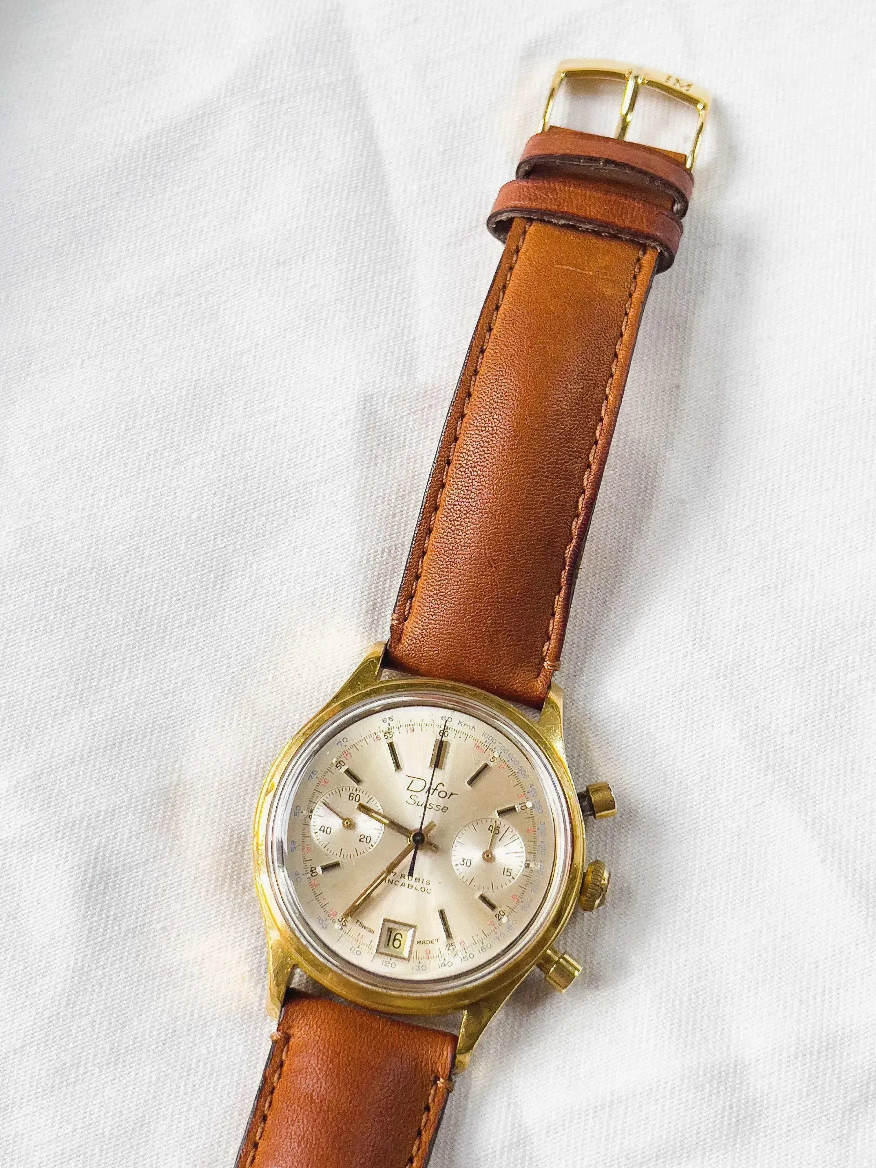 Difor Suisse - Chronographe Valjoux - 1950s - Atelier Victor