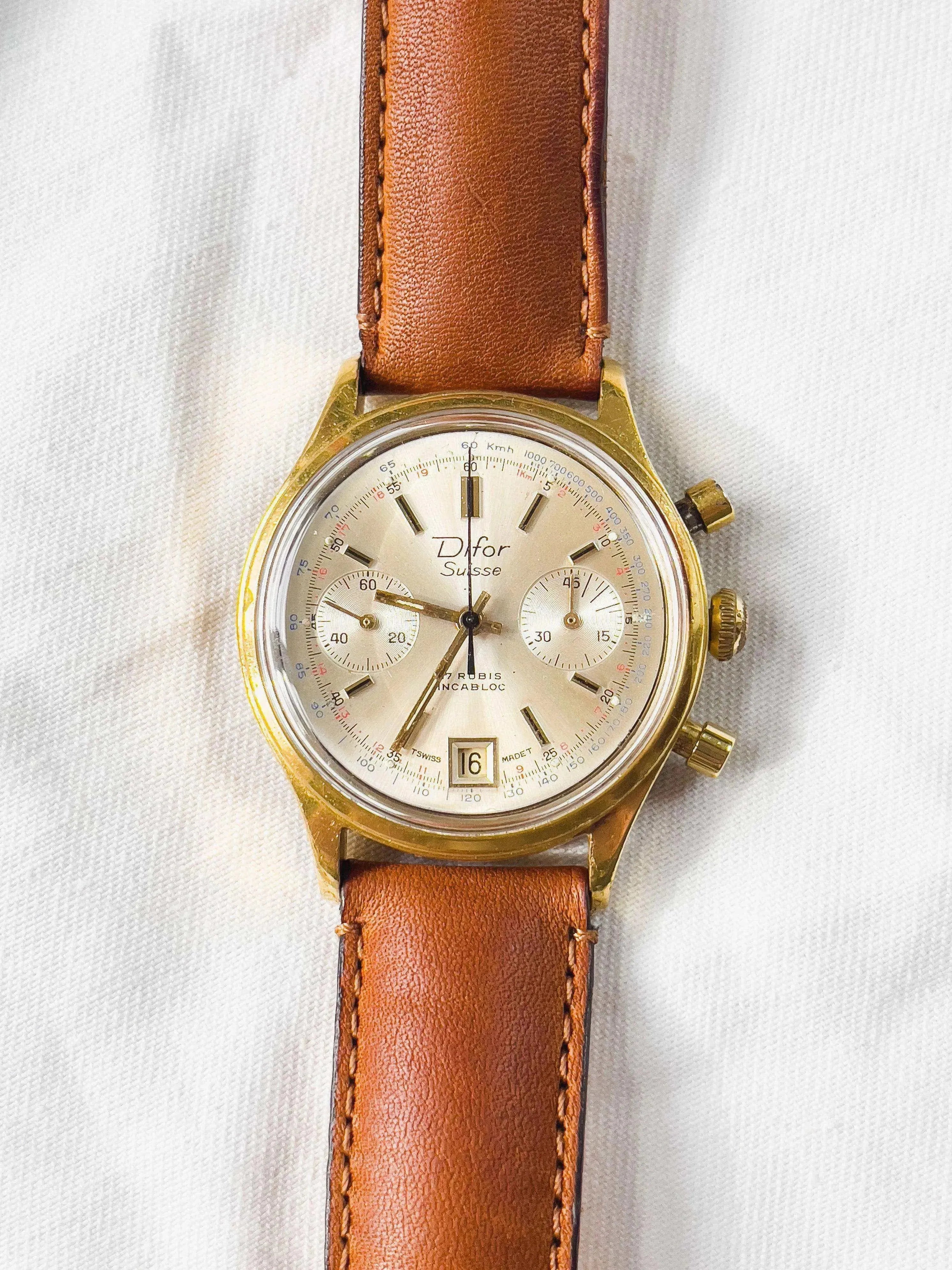 Difor Suisse - Chronographe Valjoux - 1950s - Atelier Victor - Vintage Watch Shop