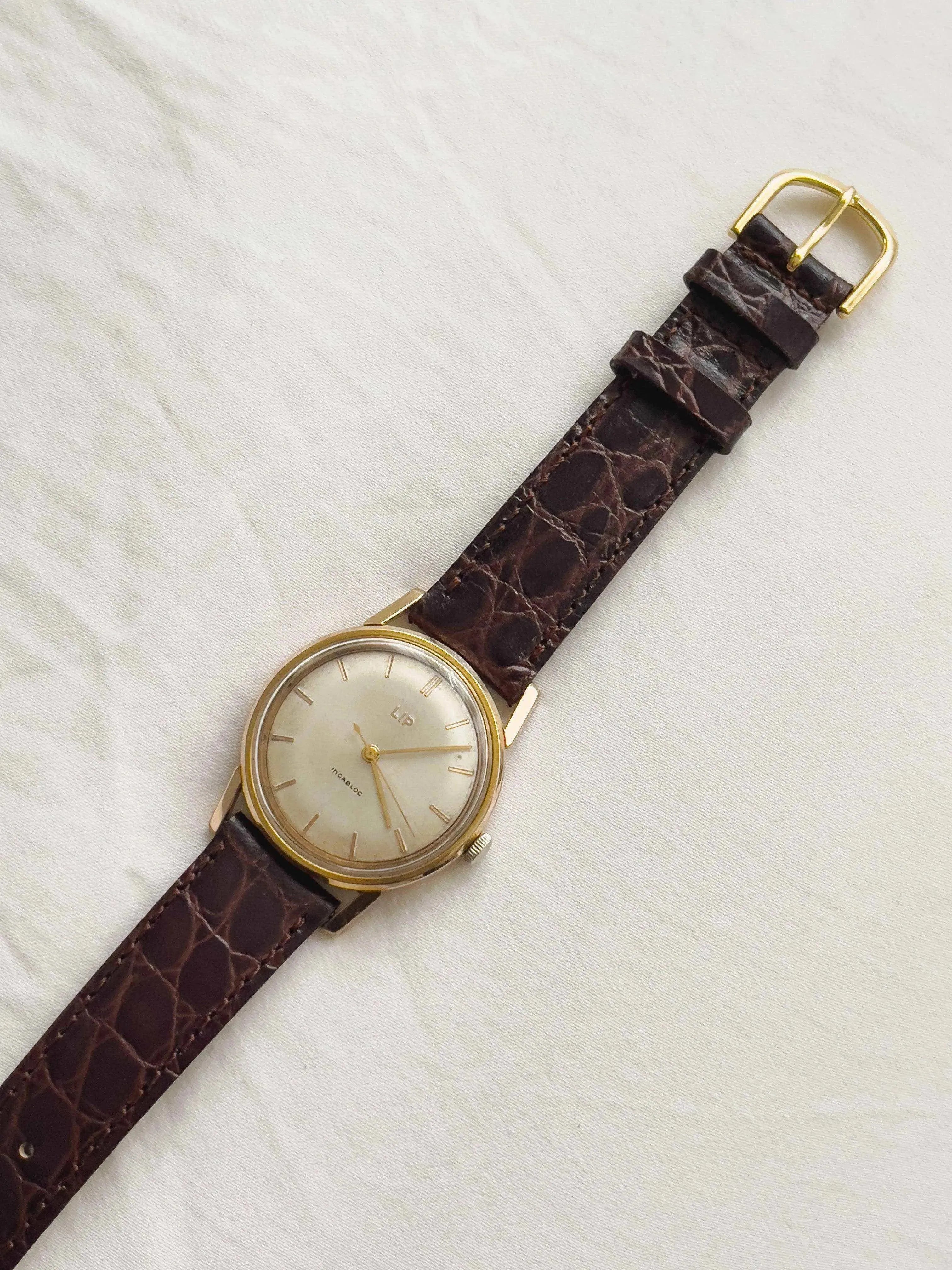 Lip - Incabloc - 1960s - Atelier Victor Paris - Vintage Watch Shop Dubai