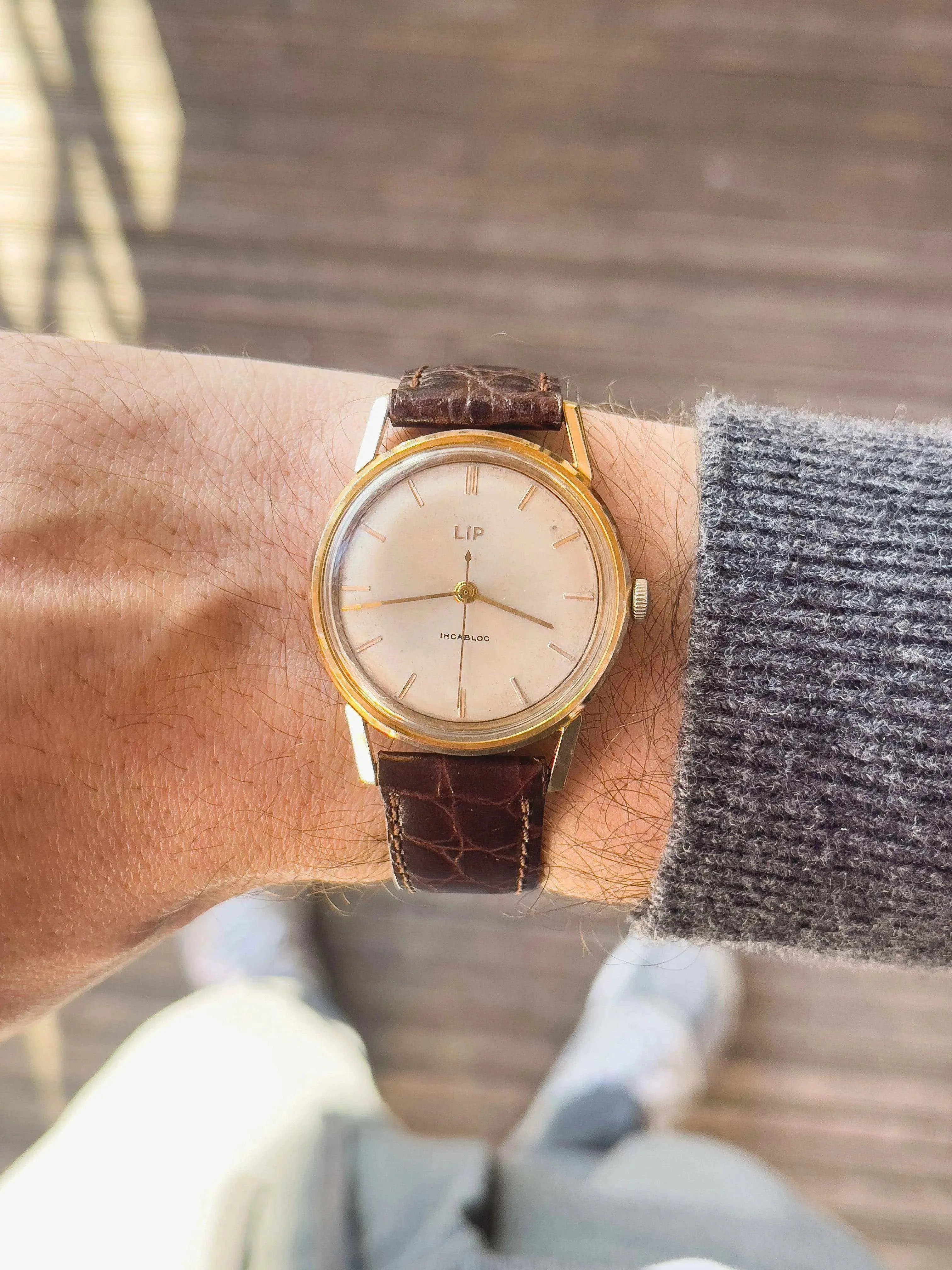Lip - Incabloc - 1960s - Atelier Victor Paris - Vintage Watch Shop Dubai