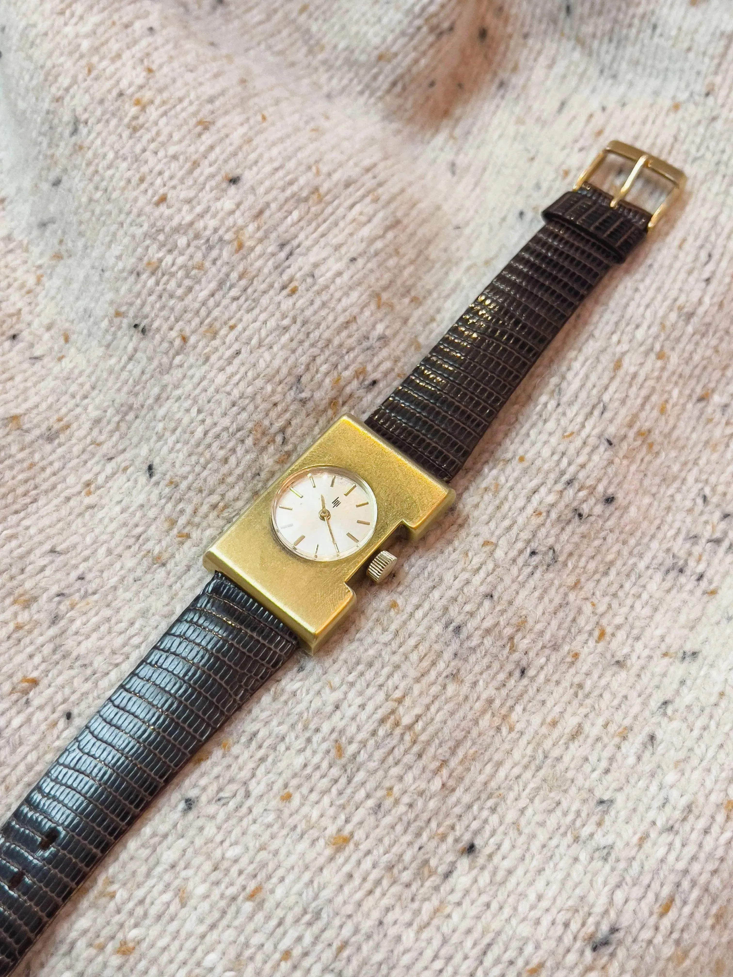 Lip - Isabelle Hebey plaqué or - 1976 - Atelier Victor Paris - Vintage Watch Shop Dubai