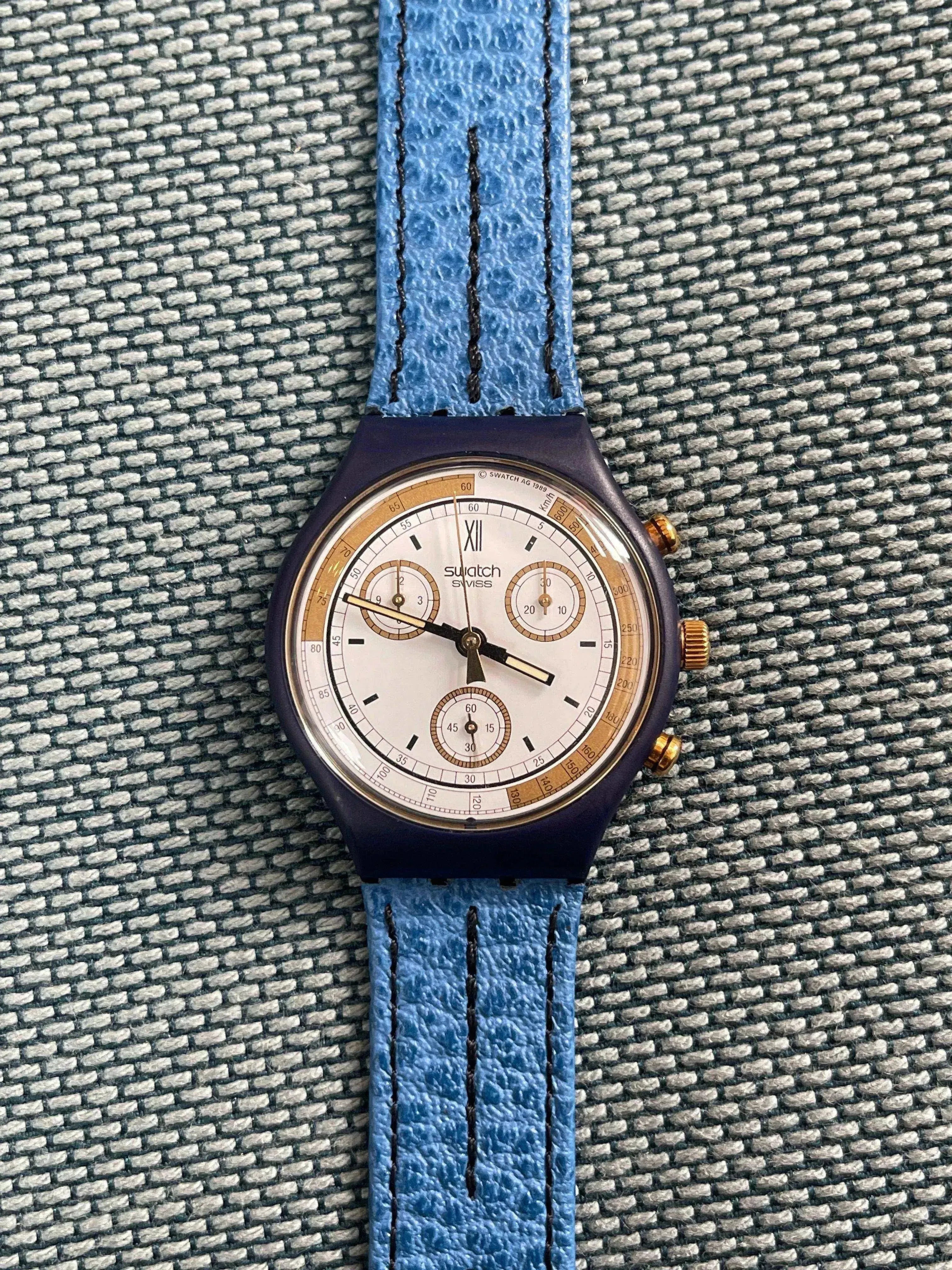 Swatch Vintage Chronograph Watch - New Skipper from stock - 1990s 