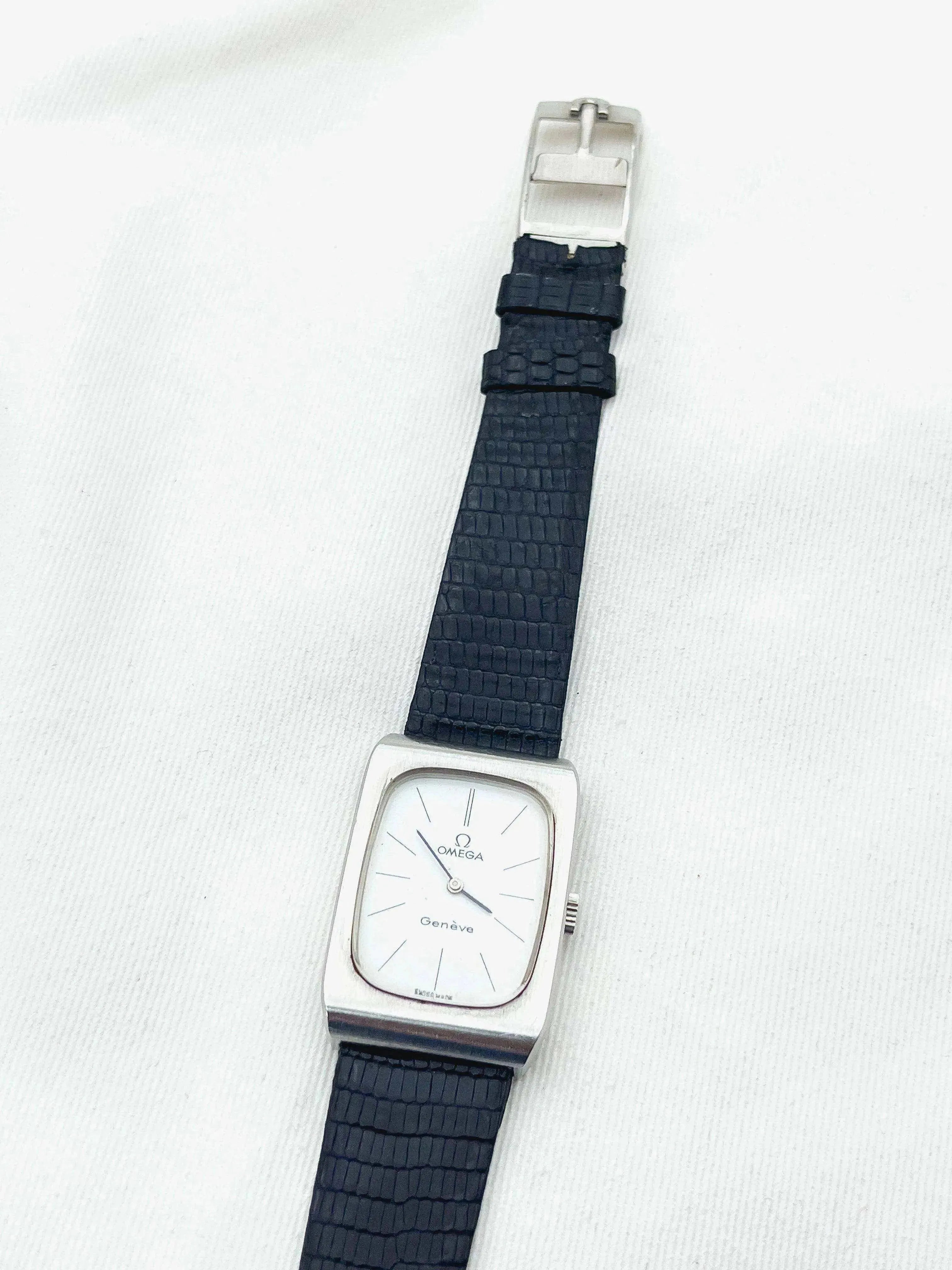 Omega - Genève Rectangulaire Acier 111.0123 - 1973 - Atelier Victor Paris - Vintage Watch Shop Dubai