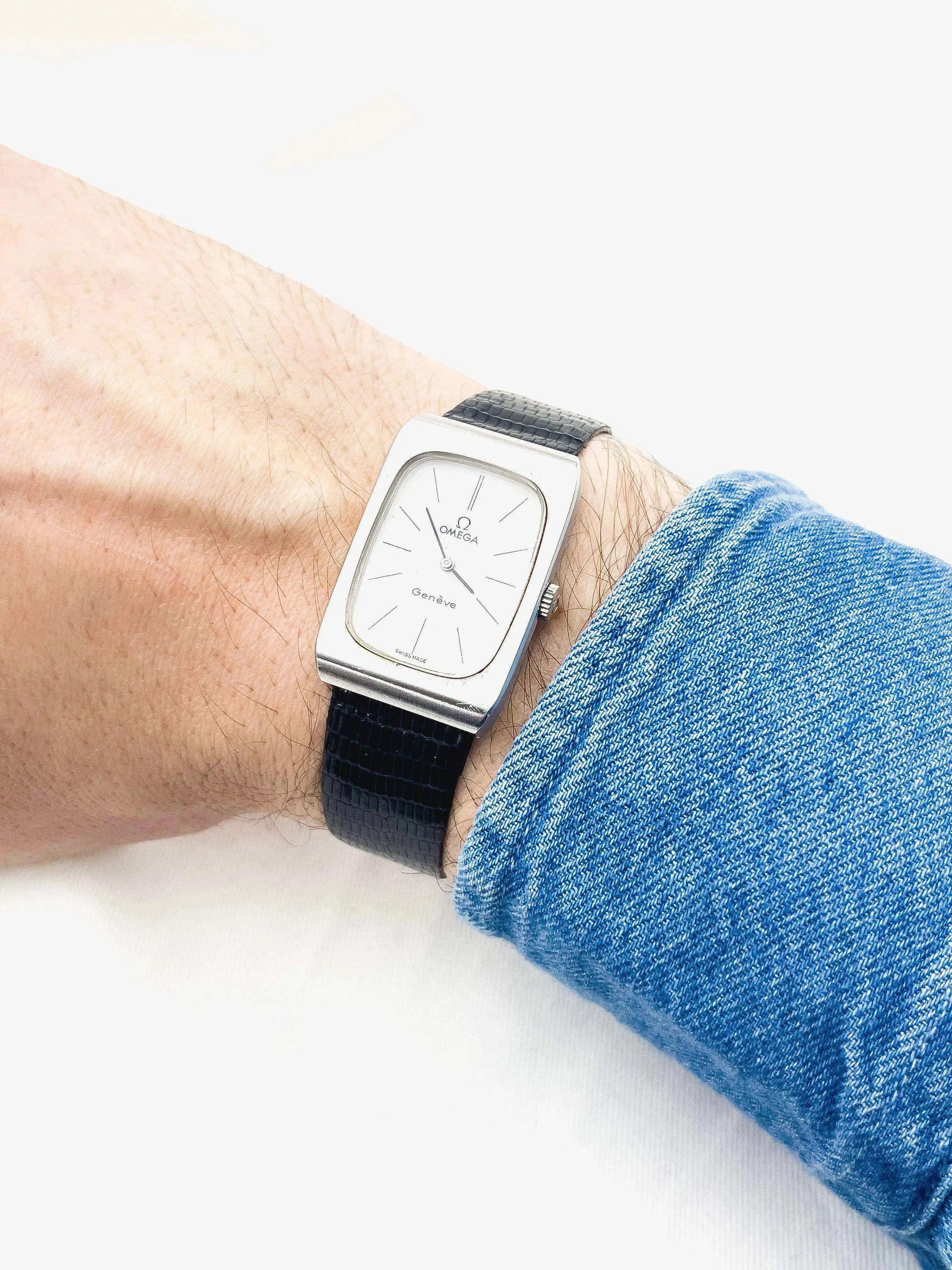 Omega - Genève Rectangulaire Acier 111.0123 - 1973 - Atelier Victor Paris - Vintage Watch Shop Dubai