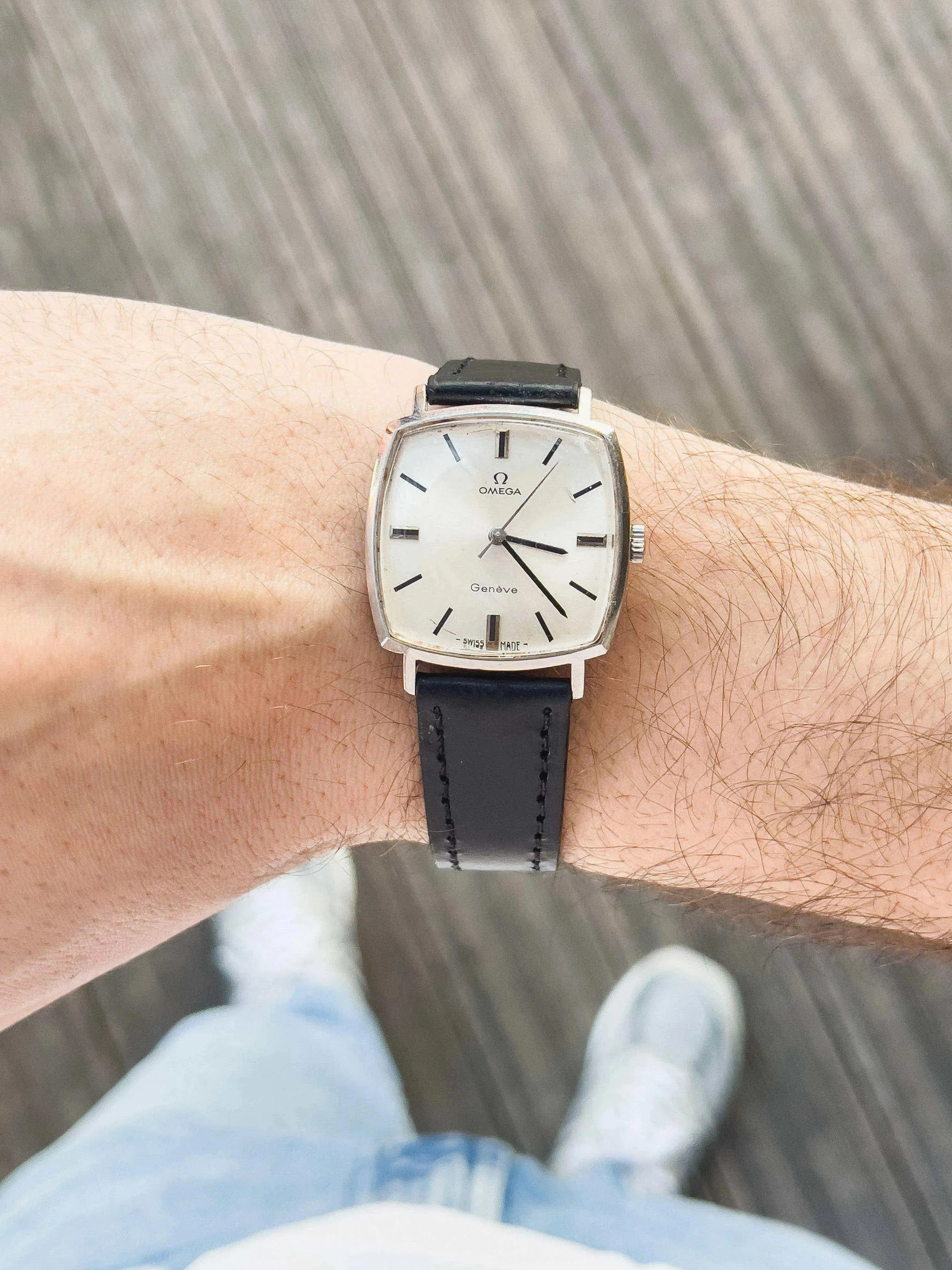Omega - Omega Genève Black Index - 1970s - Atelier Victor Paris - Vintage Watch Shop Dubai