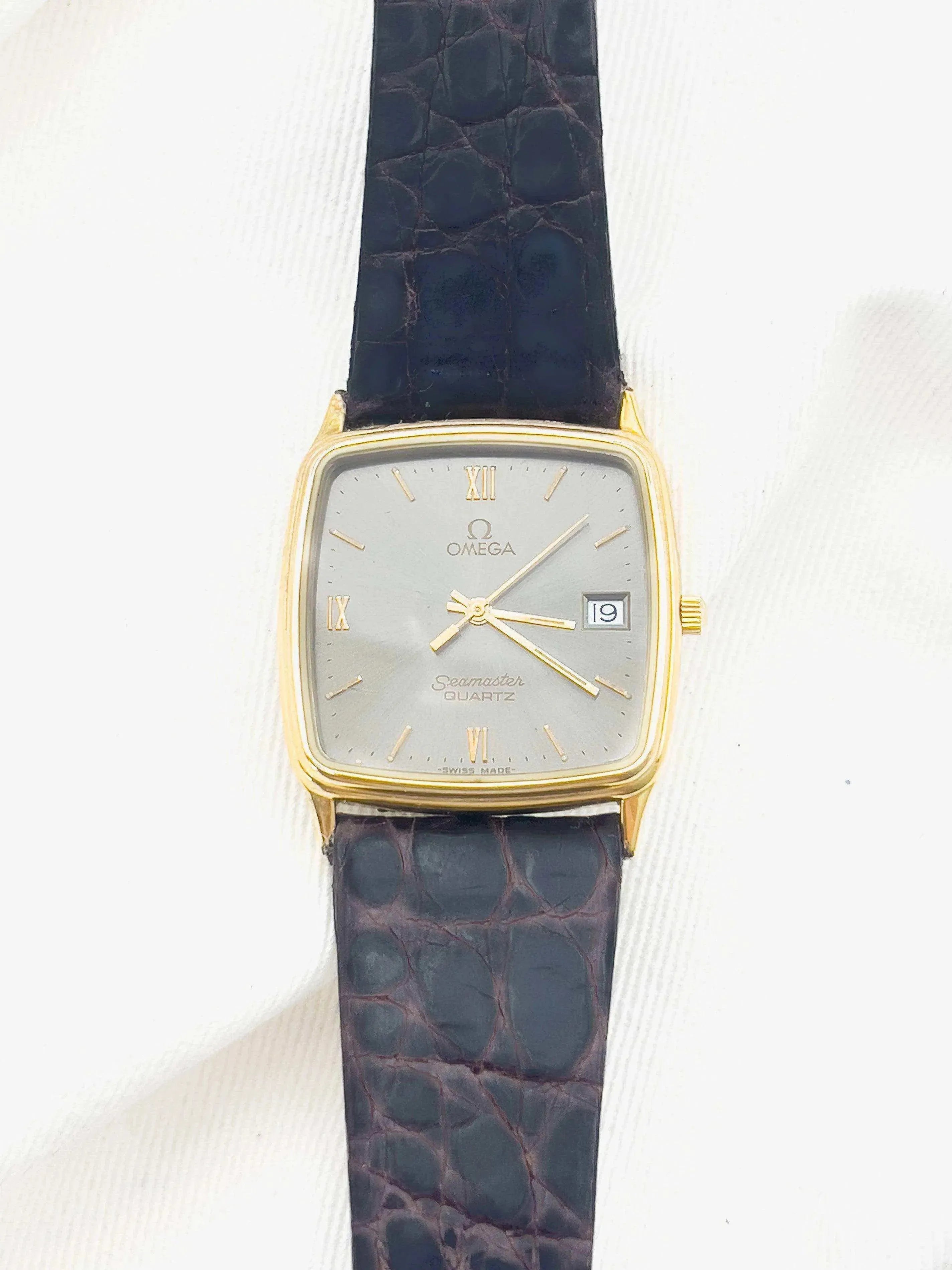 Omega - Seamaster Quartz Gris Sidéral - 1983 - Atelier Victor Paris - Vintage Watch Shop Dubai