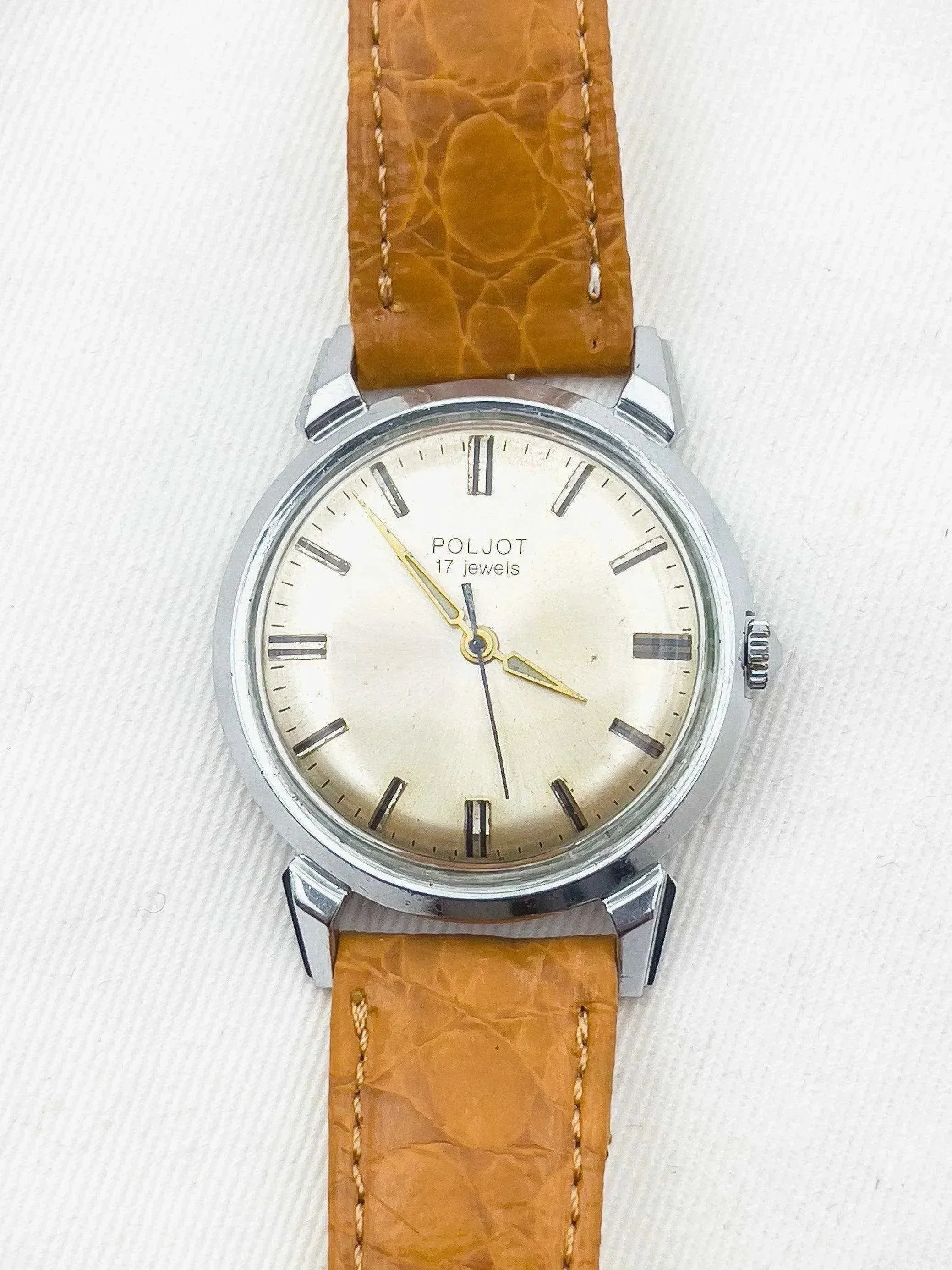 Poljot - Acier Cadran doré clair - 1980s - Atelier Victor