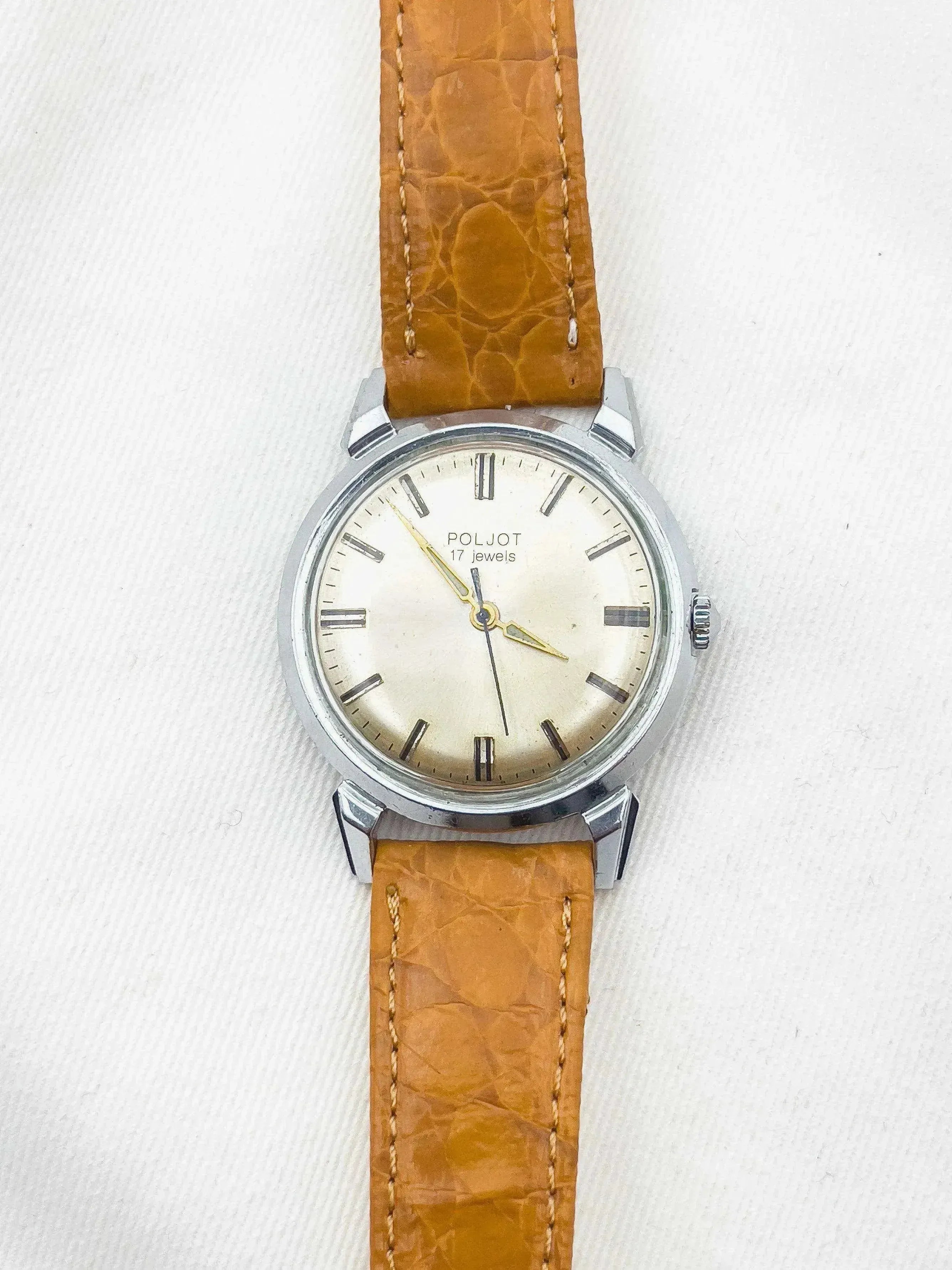 Poljot - Acier Cadran doré clair - 1980s - Atelier Victor