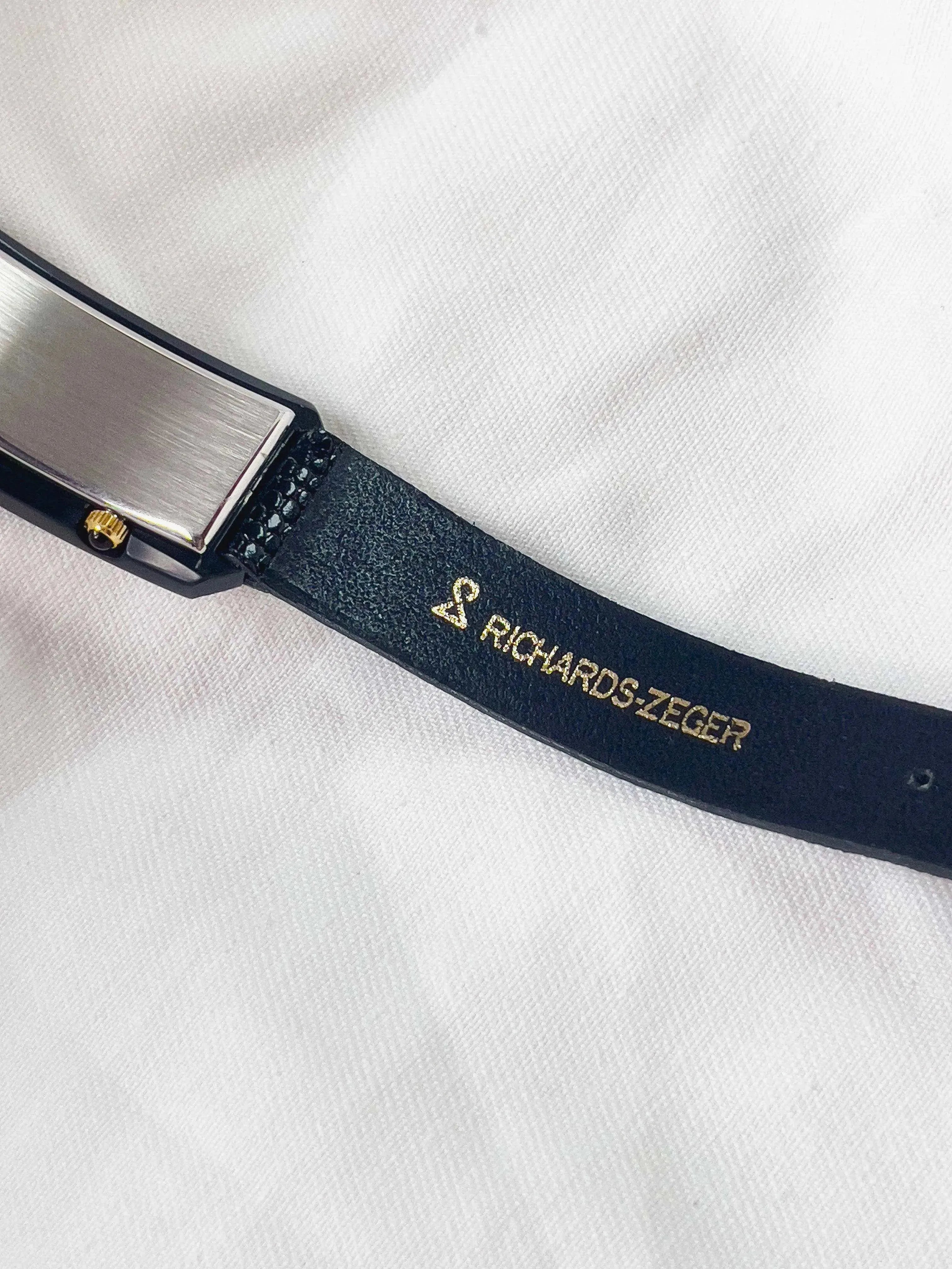Richards-Zeger - Double Fuseau Black - 1980s - Atelier Victor Paris - Vintage Watch Shop Dubai
