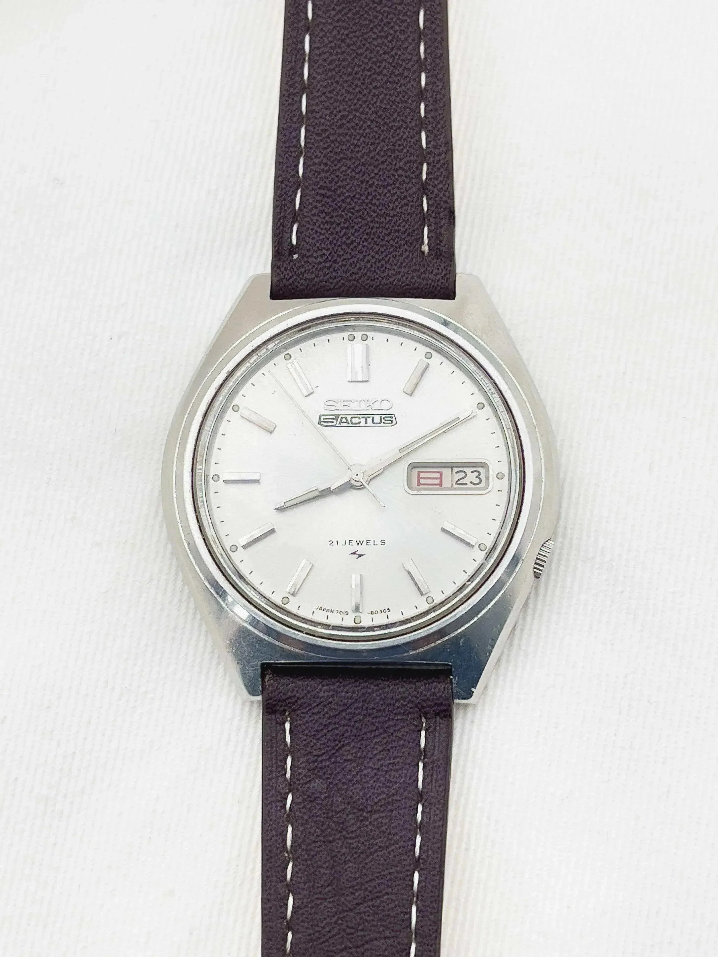 Seiko 5 Actus - Sigma Dial Kanji - 1974 - Atelier Victor - Vintage  Shop