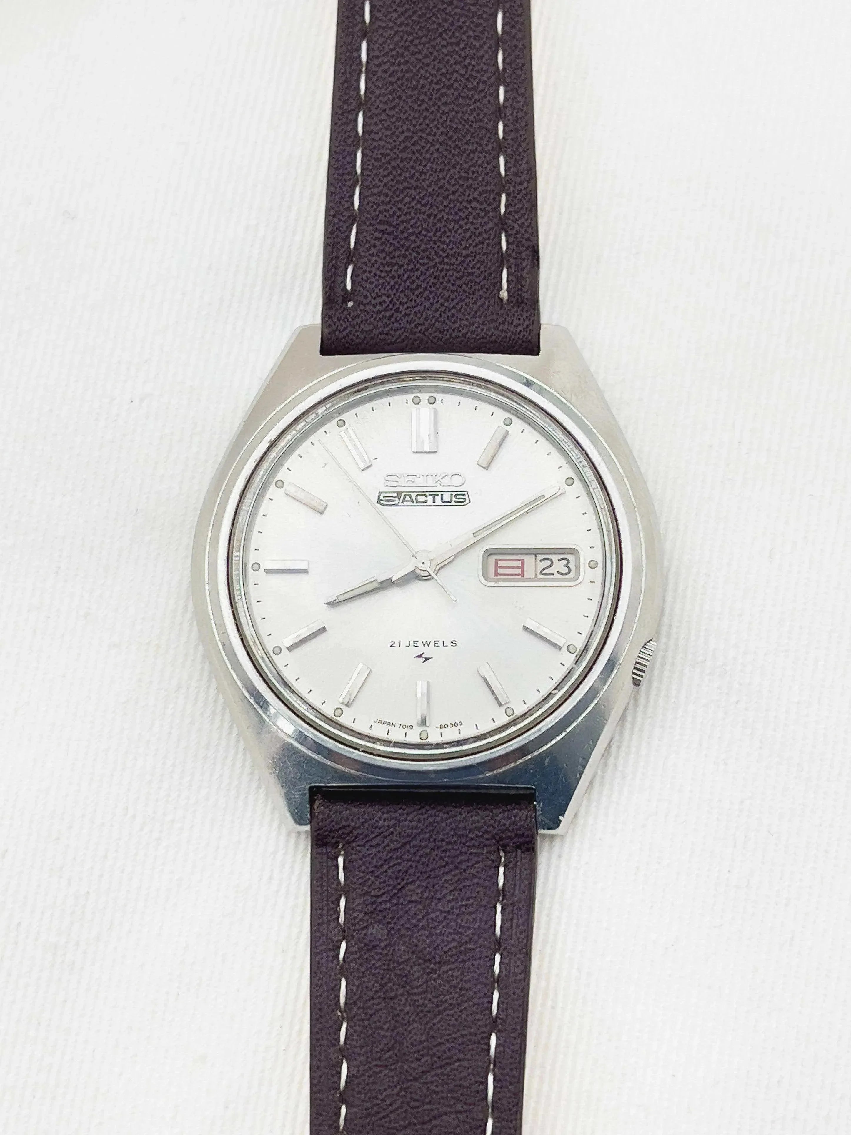 Seiko 5 Actus - Sigma Dial Kanji - 1974 - Atelier Victor - Vintage  Shop