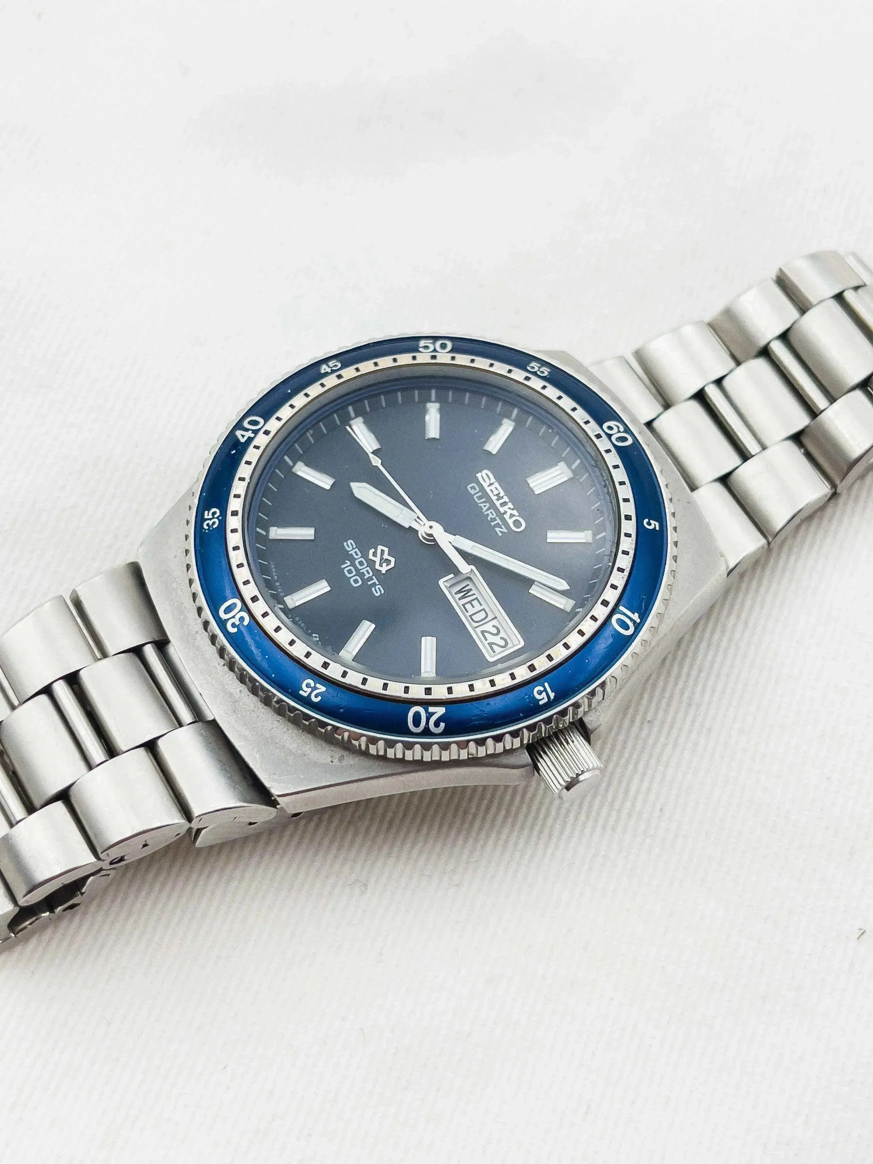 Seiko - Sport 100 Quartz - boite - 1984 - Atelier Victor - Vintage  Shop
