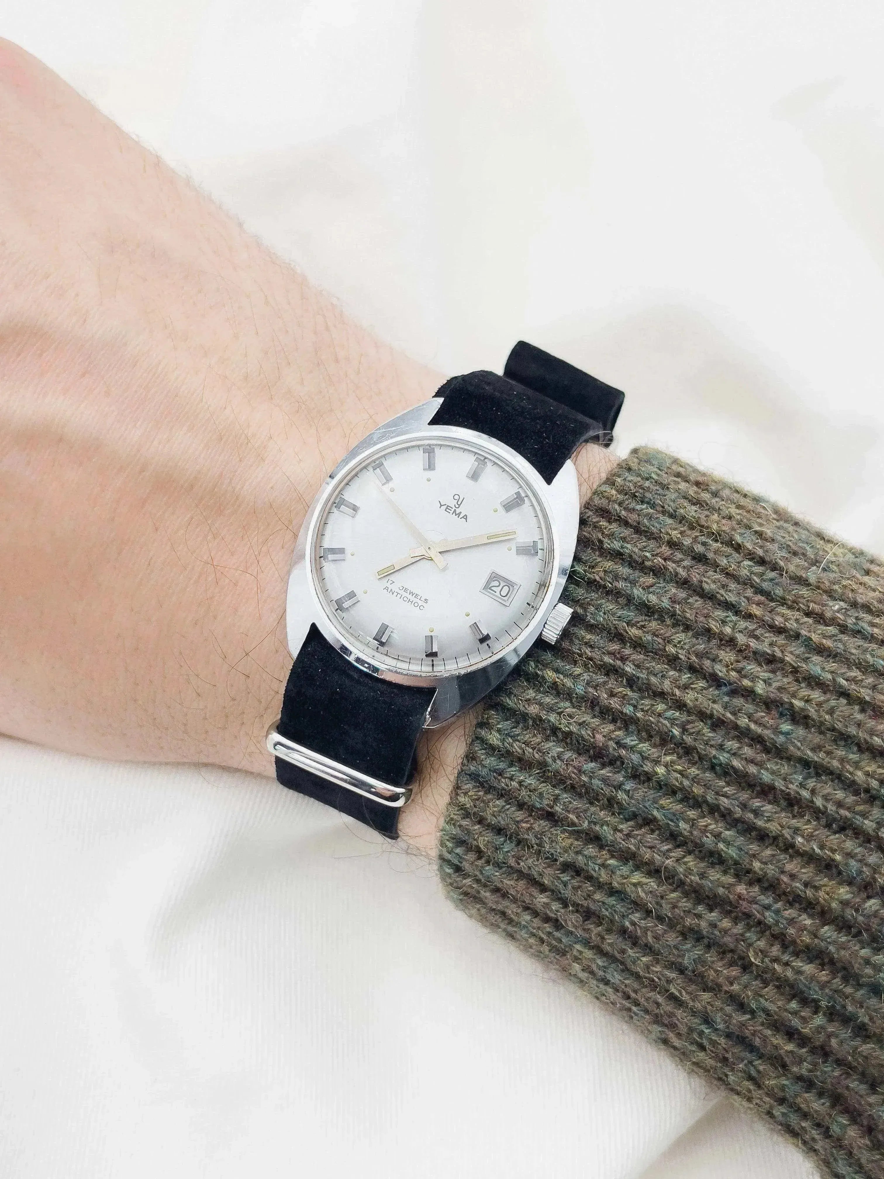 Yema - Dress Watch Acier Date nato - 1960s - Atelier Victor