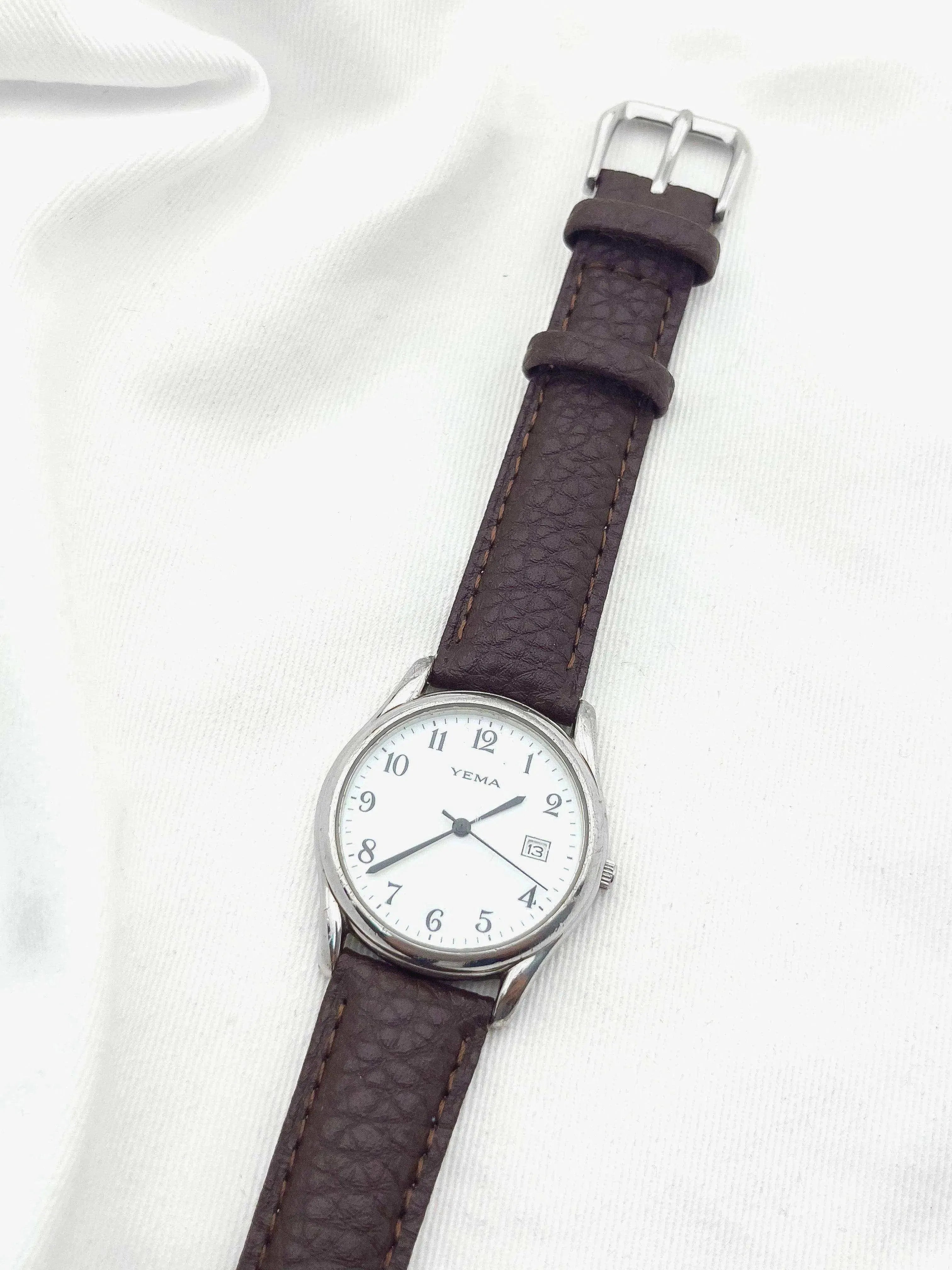 Yema - White Dial Date - 1990's - Atelier Victor Paris - Vintage Watch Shop Dubai
